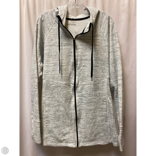 Athletic Jacket By Tek Gear In Black & White, Size: Xxl