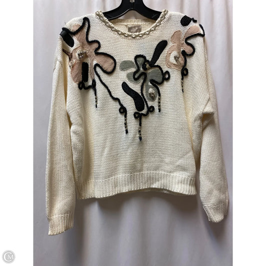 Sweater By Clothes Mentor In White, Size: M
