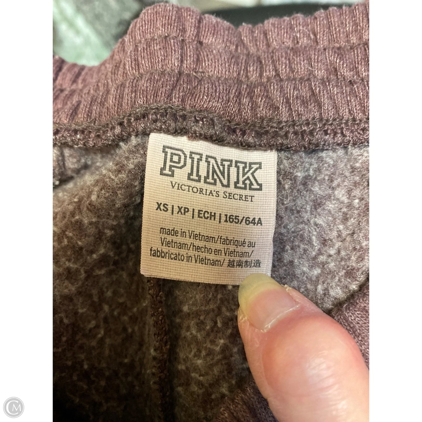 Athletic Pants By Pink In Purple, Size: Xs