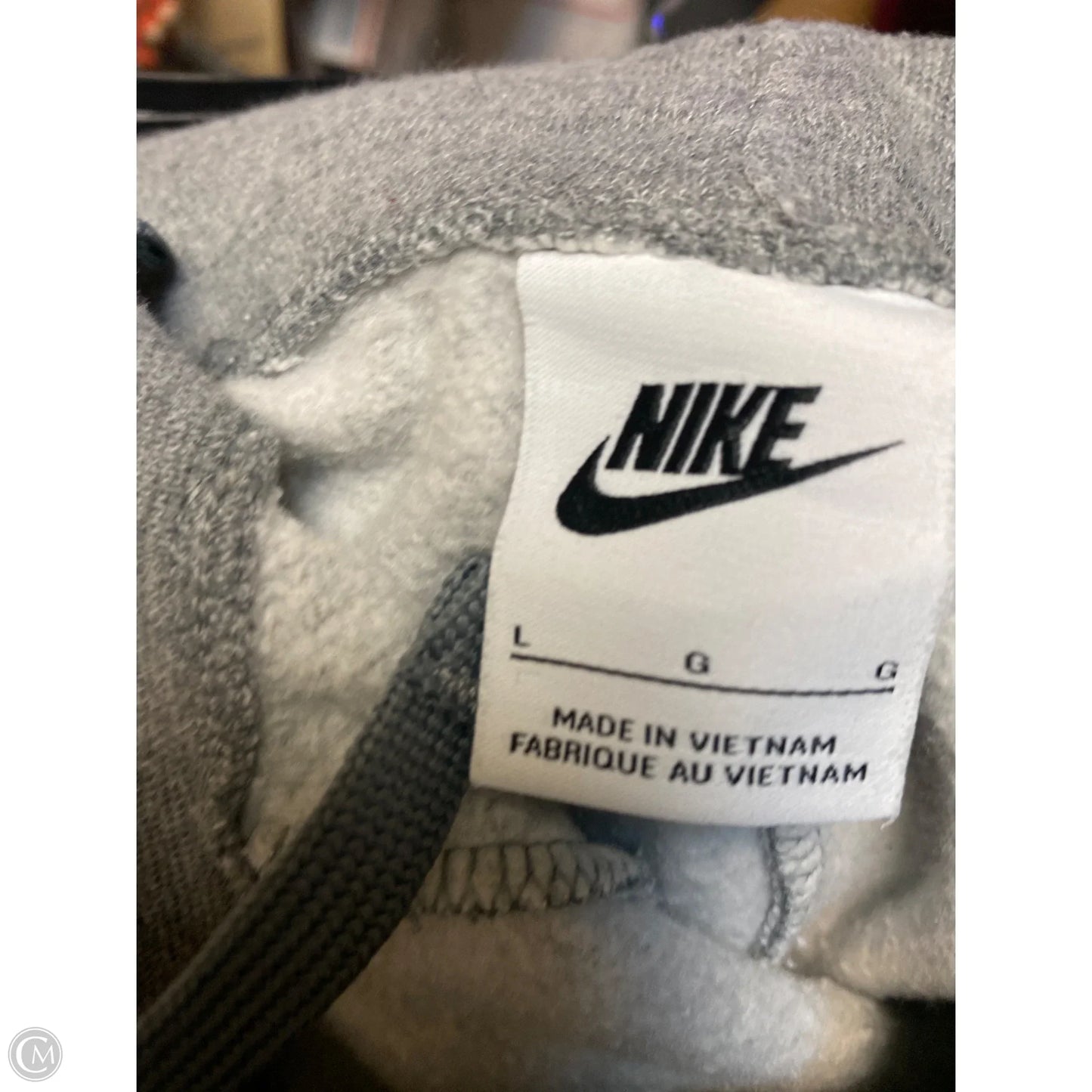Athletic Pants By Nike In Grey, Size: L