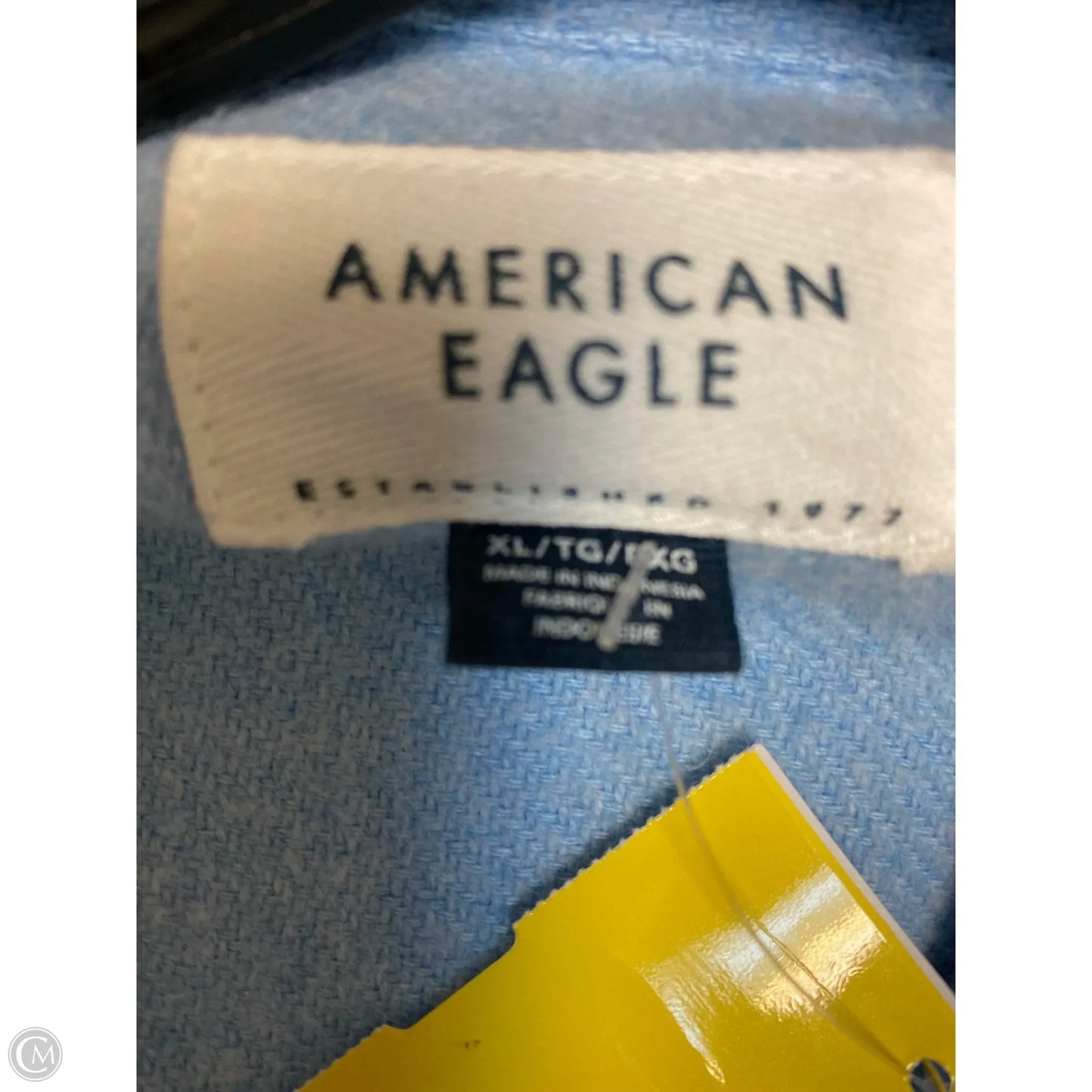 Jacket Shirt By American Eagle In Blue, Size: Xl