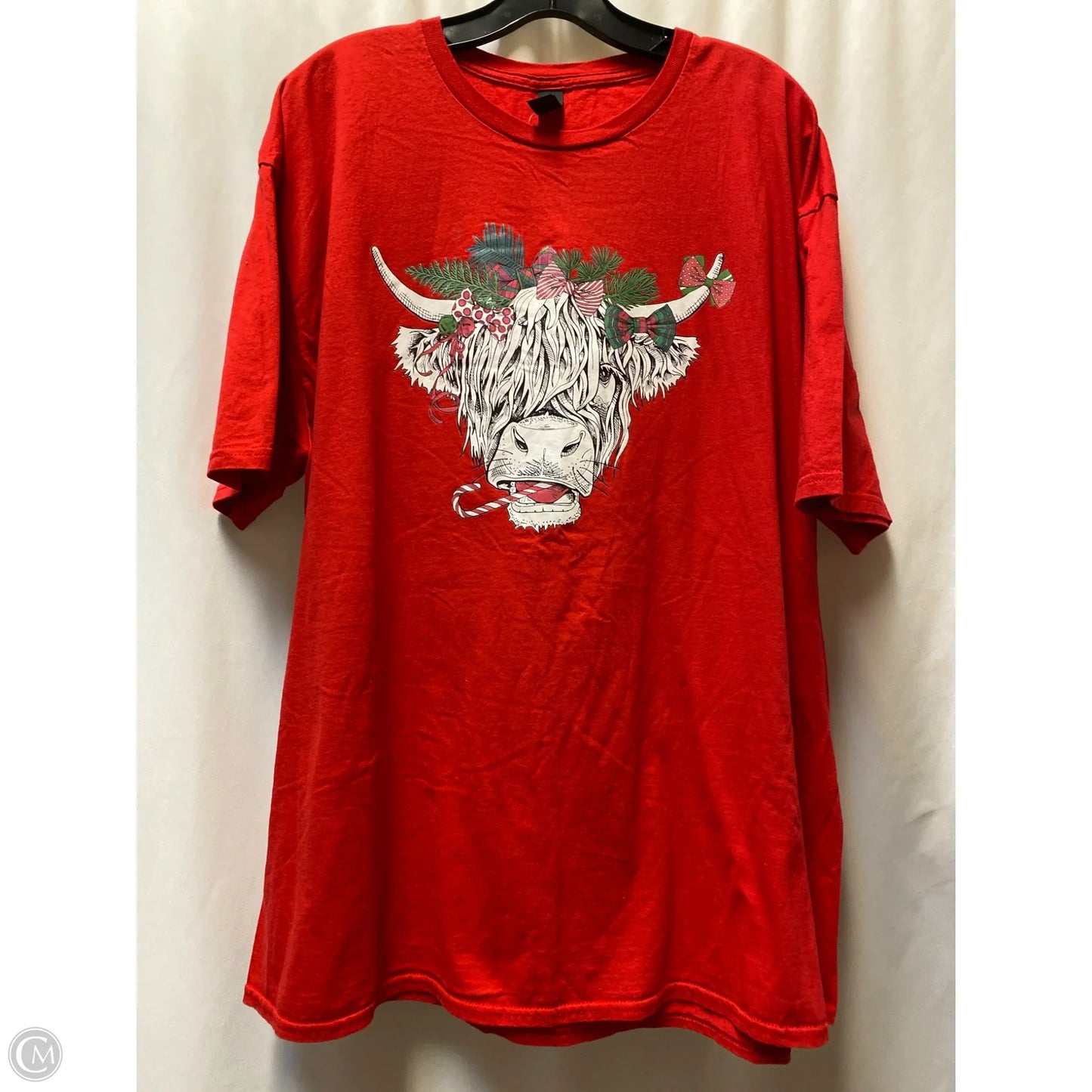 Top Short Sleeve By Gildan In Red, Size: 3x