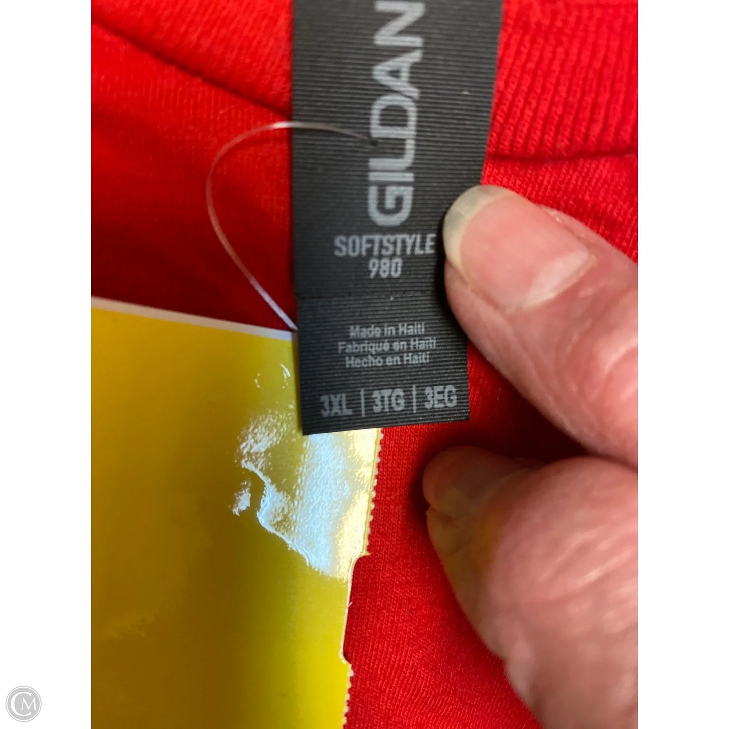 Top Short Sleeve By Gildan In Red, Size: 3x