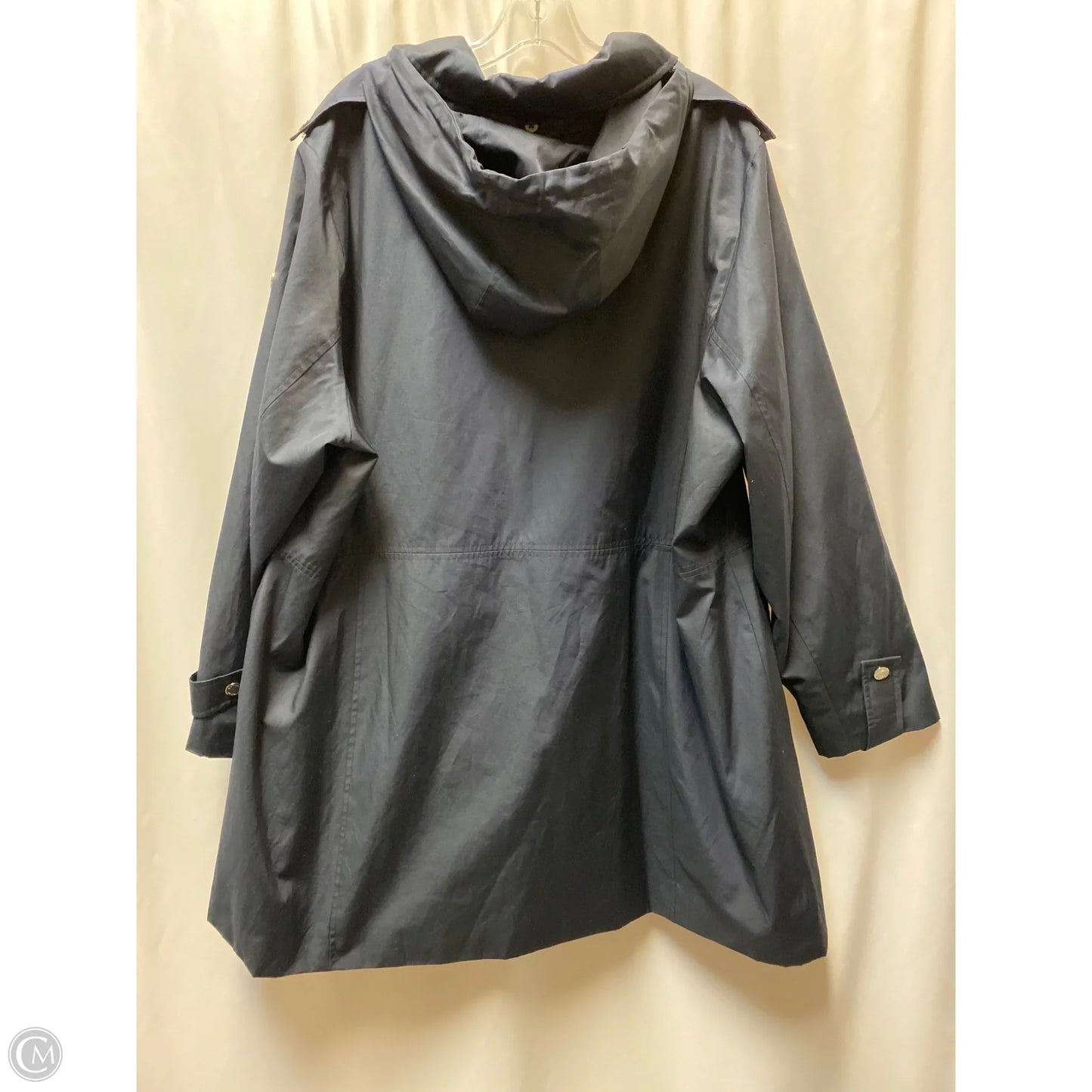 Coat Raincoat By Michael By Michael Kors In Navy, Size: 3x