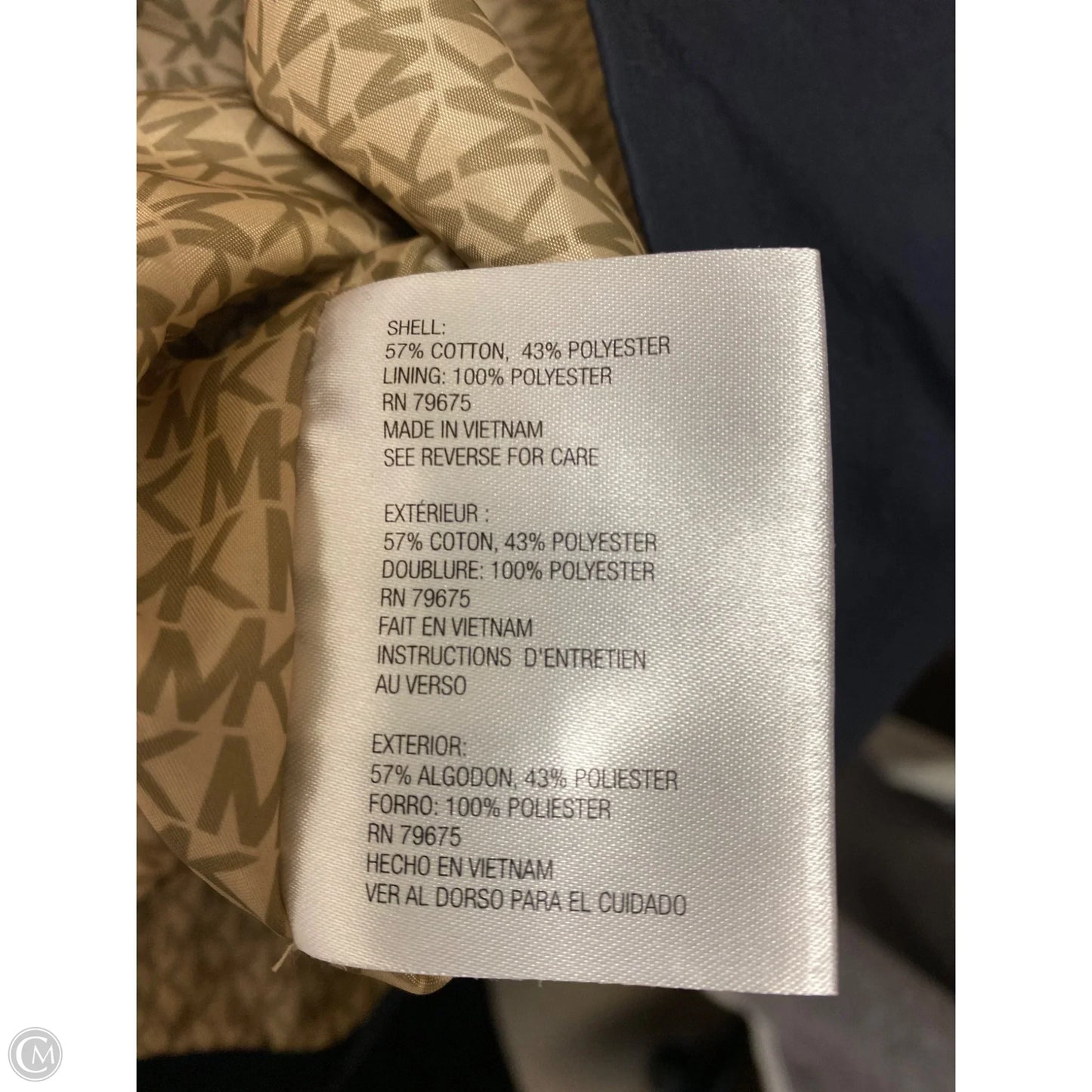 Coat Raincoat By Michael By Michael Kors In Navy, Size: 3x