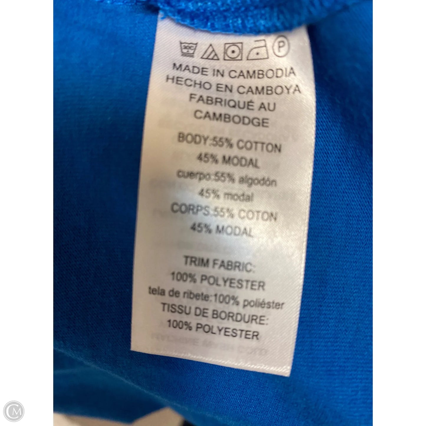 Top Short Sleeve By Michael By Michael Kors In Blue, Size: L