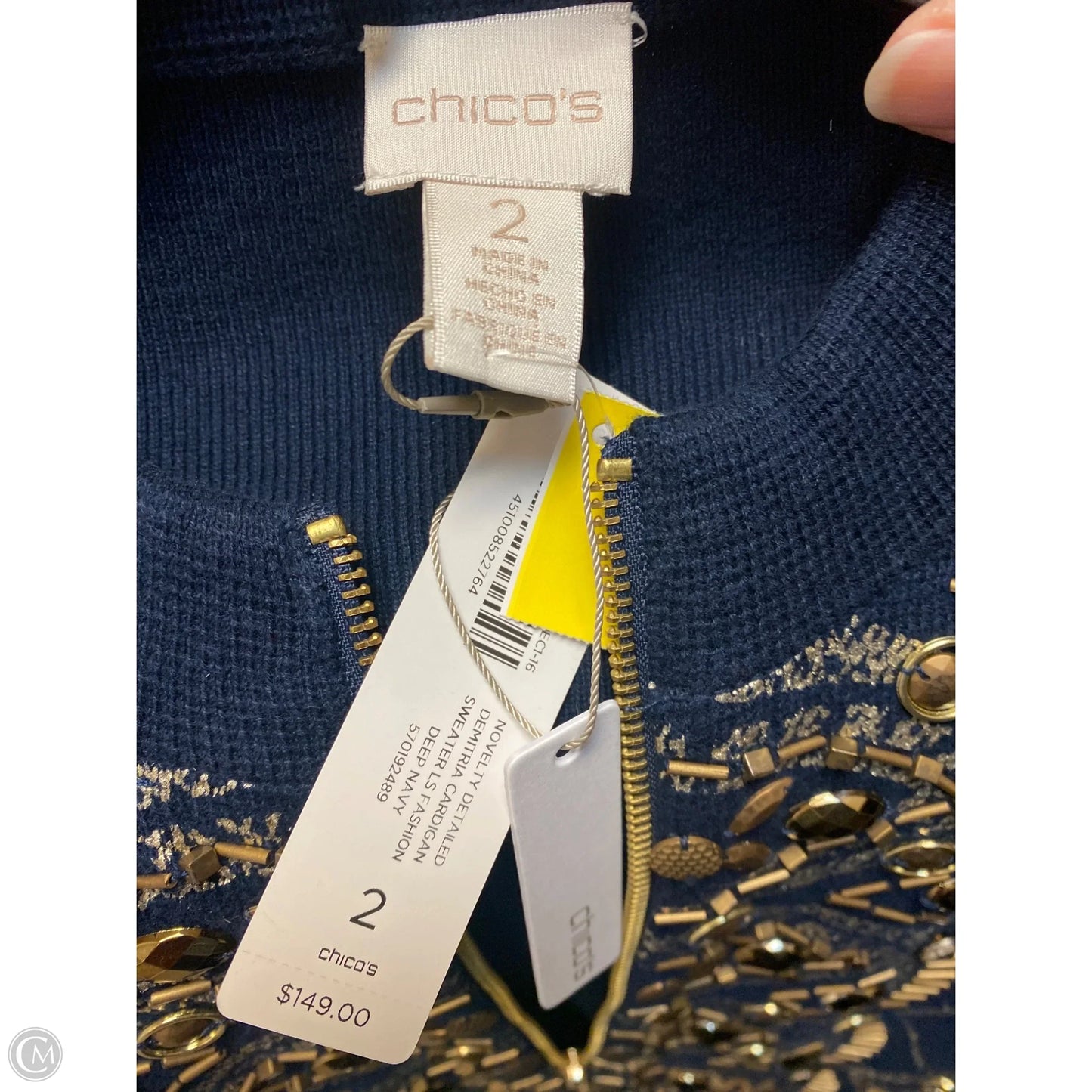 Blazer By Chicos In Navy, Size: L