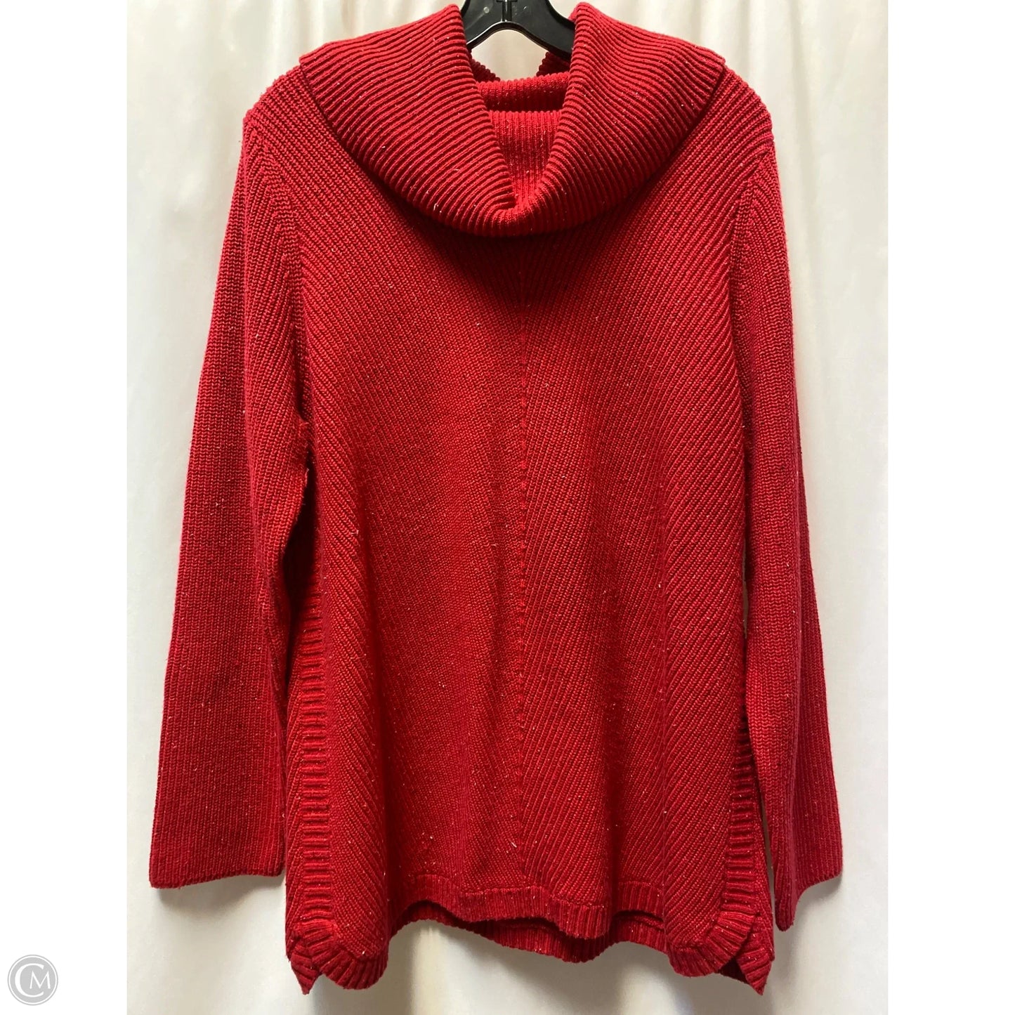 Sweater By Talbots In Red, Size: 1x