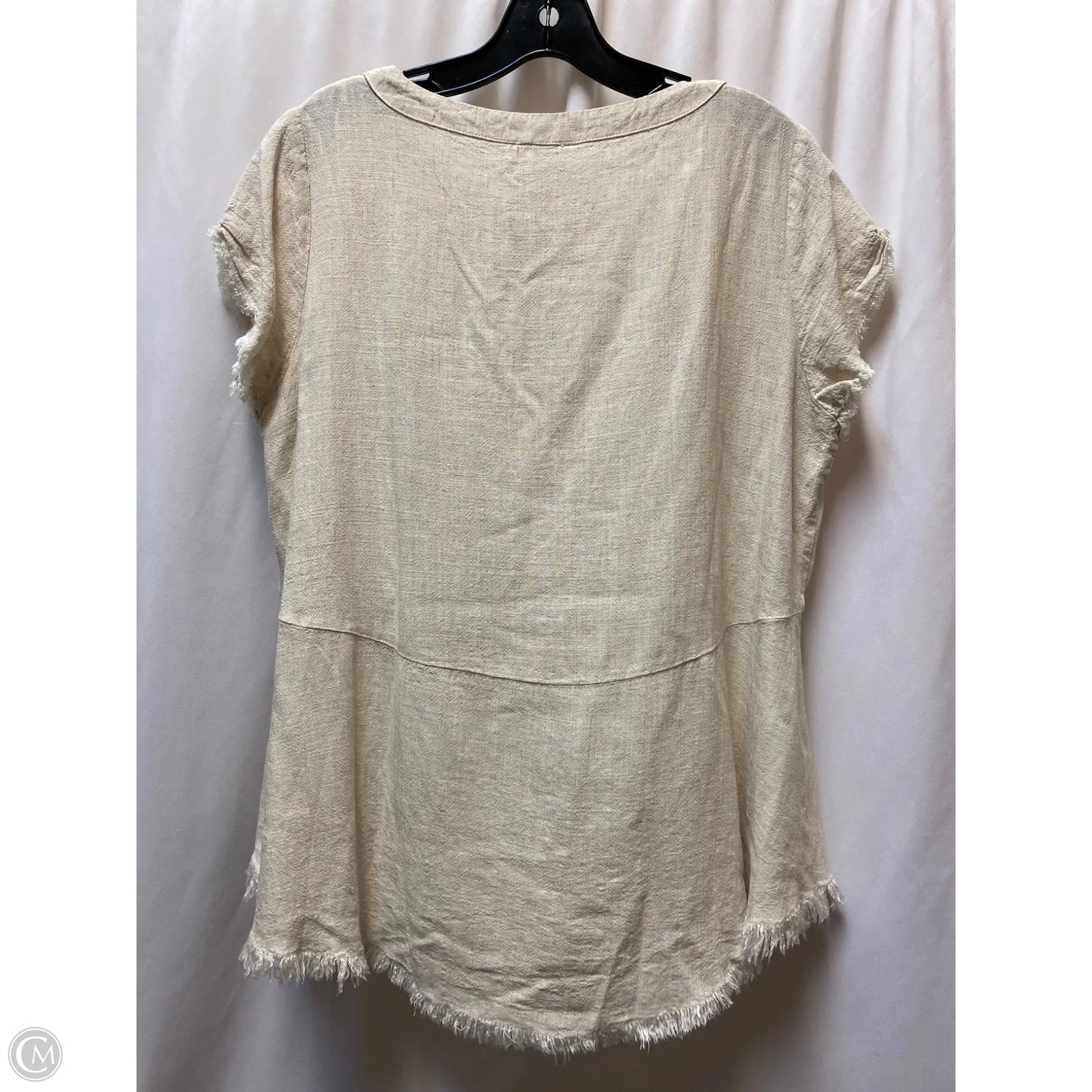 Top Short Sleeve By Umgee In Tan, Size: S