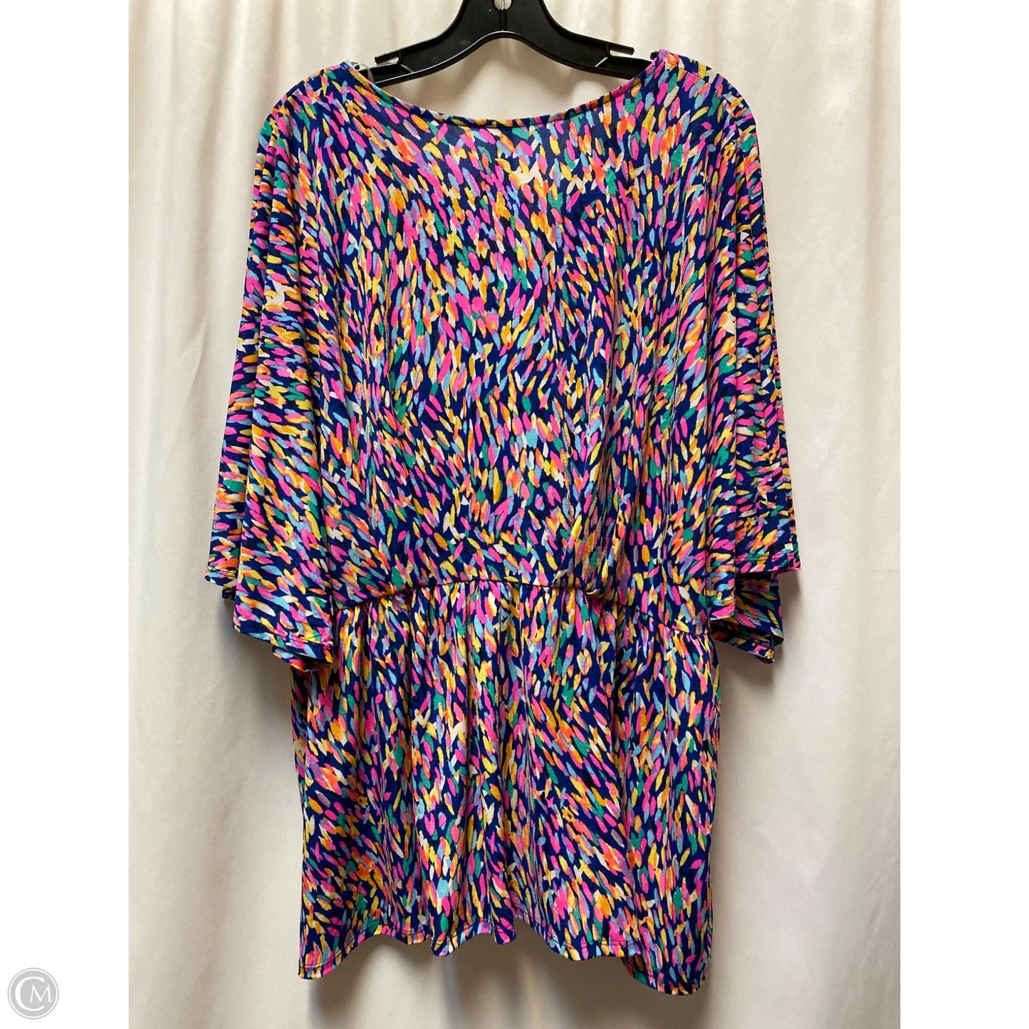 Top Short Sleeve By Dear Scarlett In Multi-colored, Size: Xl
