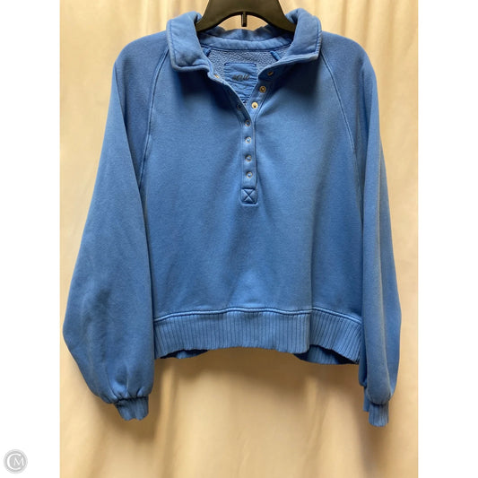Athletic Sweatshirt Crewneck By Aerie In Blue, Size: L