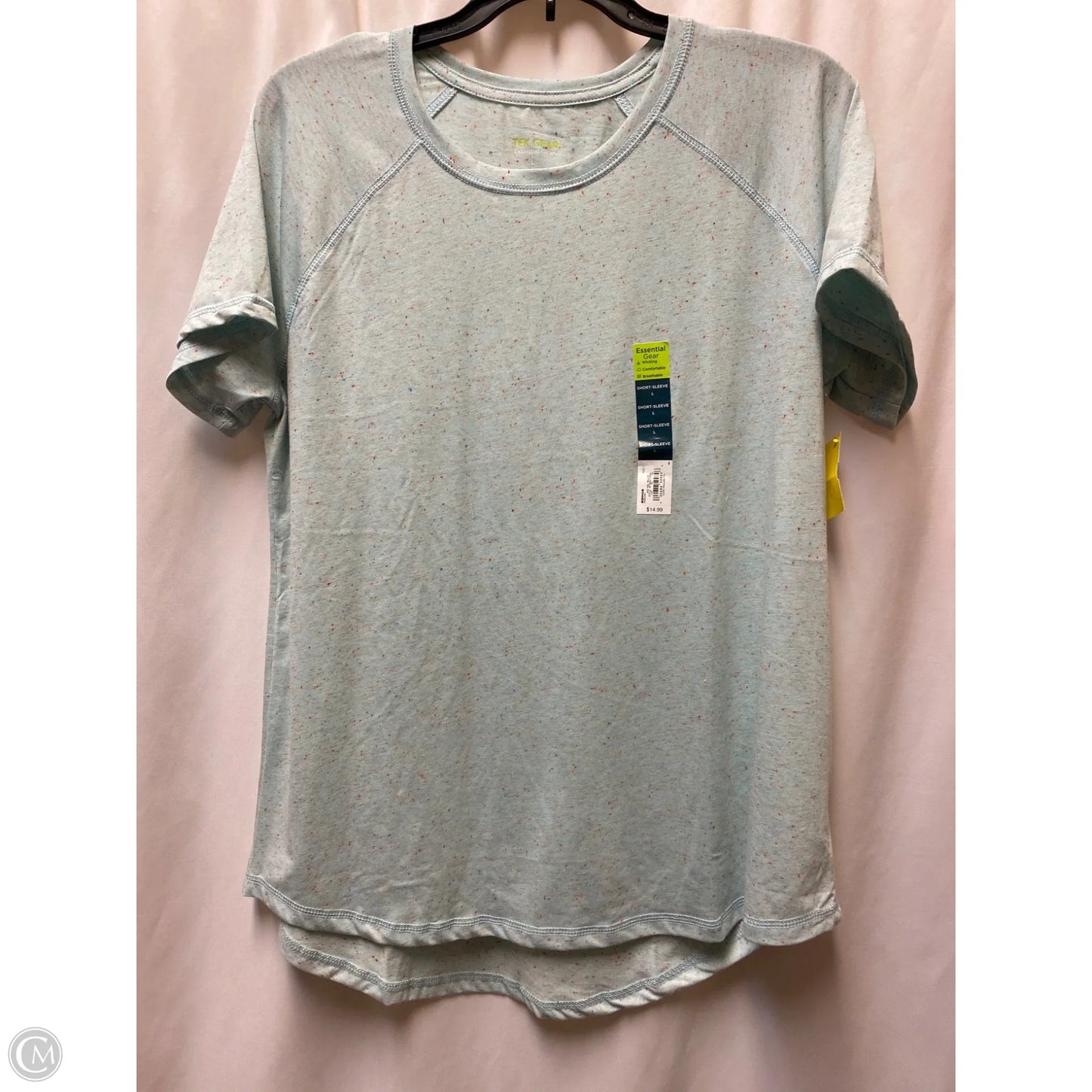 Top Short Sleeve By Tek Gear In Blue, Size: L