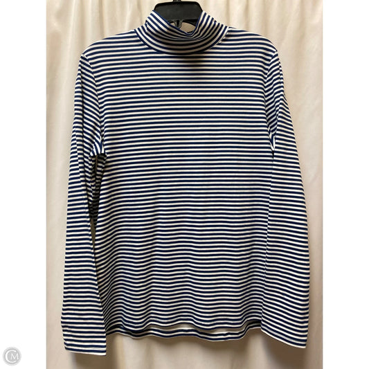 Top Long Sleeve By Croft And Barrow In Blue, Size: Xl