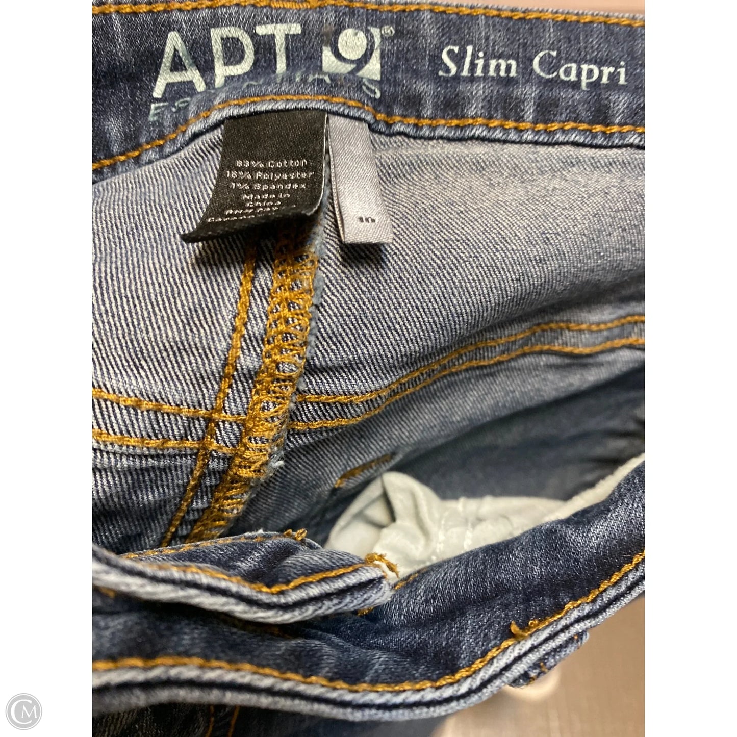 Jeans Skinny By Apt 9 In Blue Denim, Size: 10