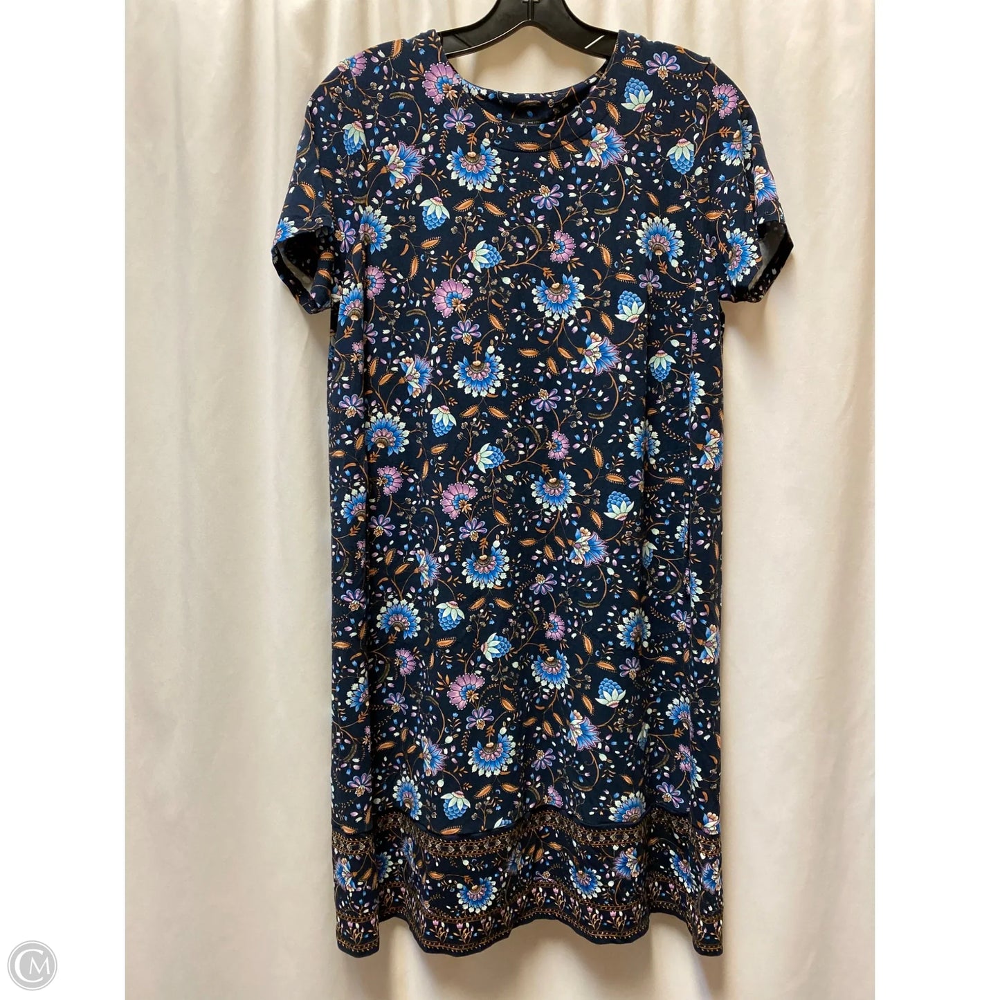 Dress Casual Midi By J. Jill In Navy, Size: Sp