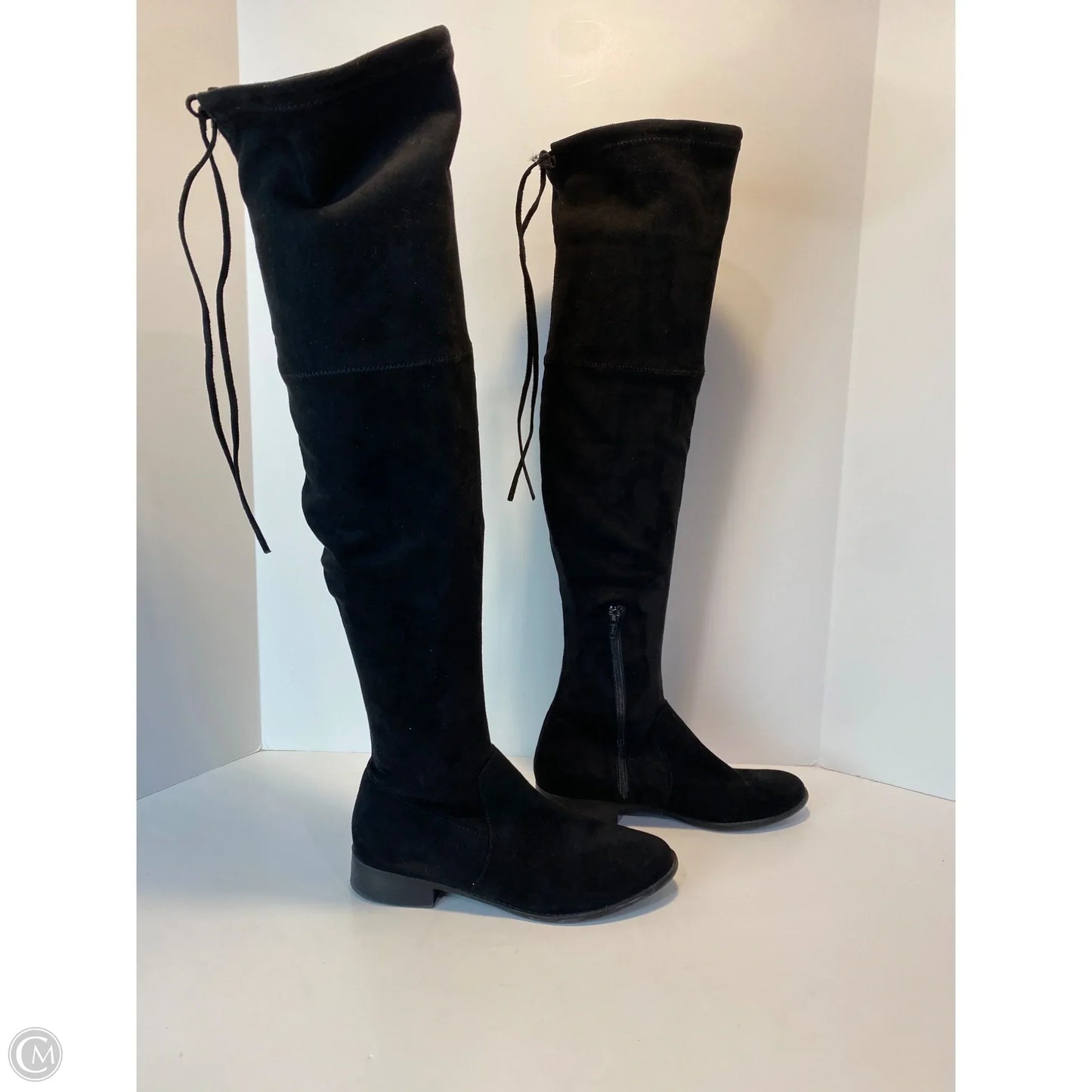 Boots Knee Flats By Target In Black, Size: 8