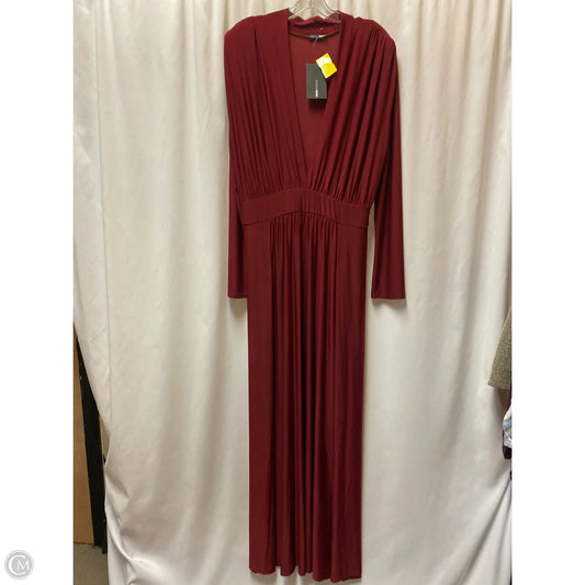 Dress Party Long By Fashion Nova In Maroon, Size: 2x