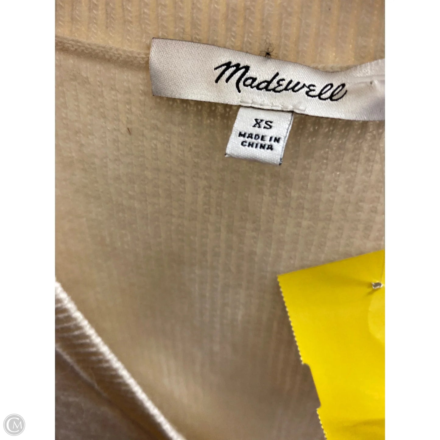 Sweater By Madewell In Cream, Size: Xs