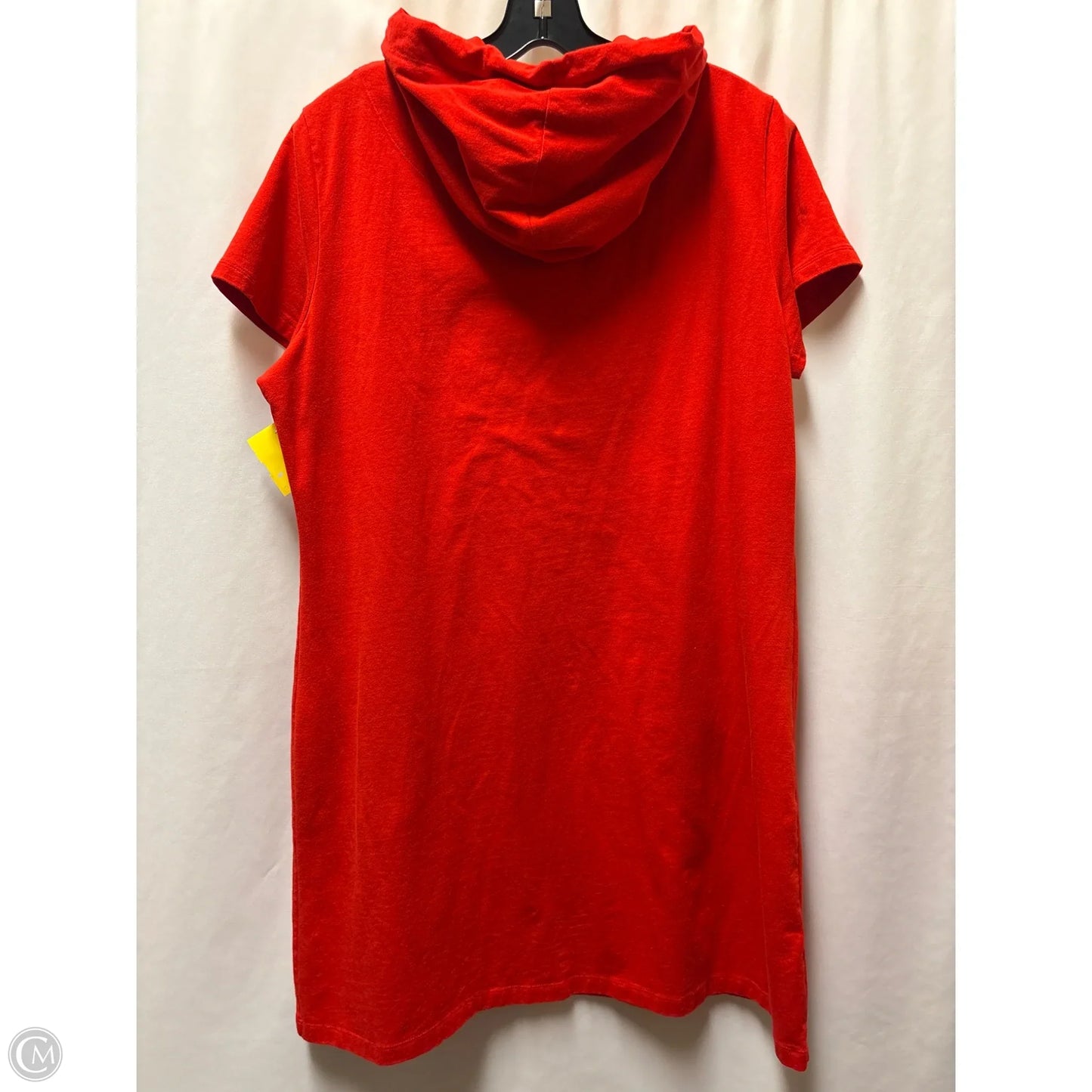 Dress Casual Midi By Calvin Klein In Red, Size: Xl