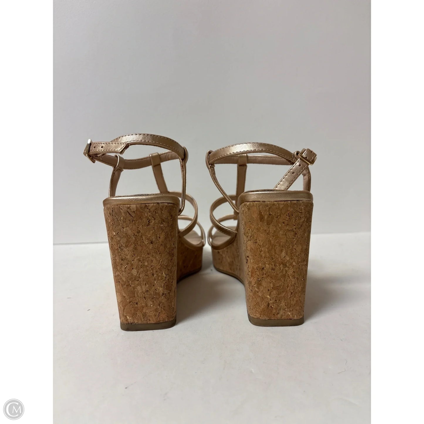 Sandals Heels Block By Michael By Michael Kors In Rose Gold, Size: 8