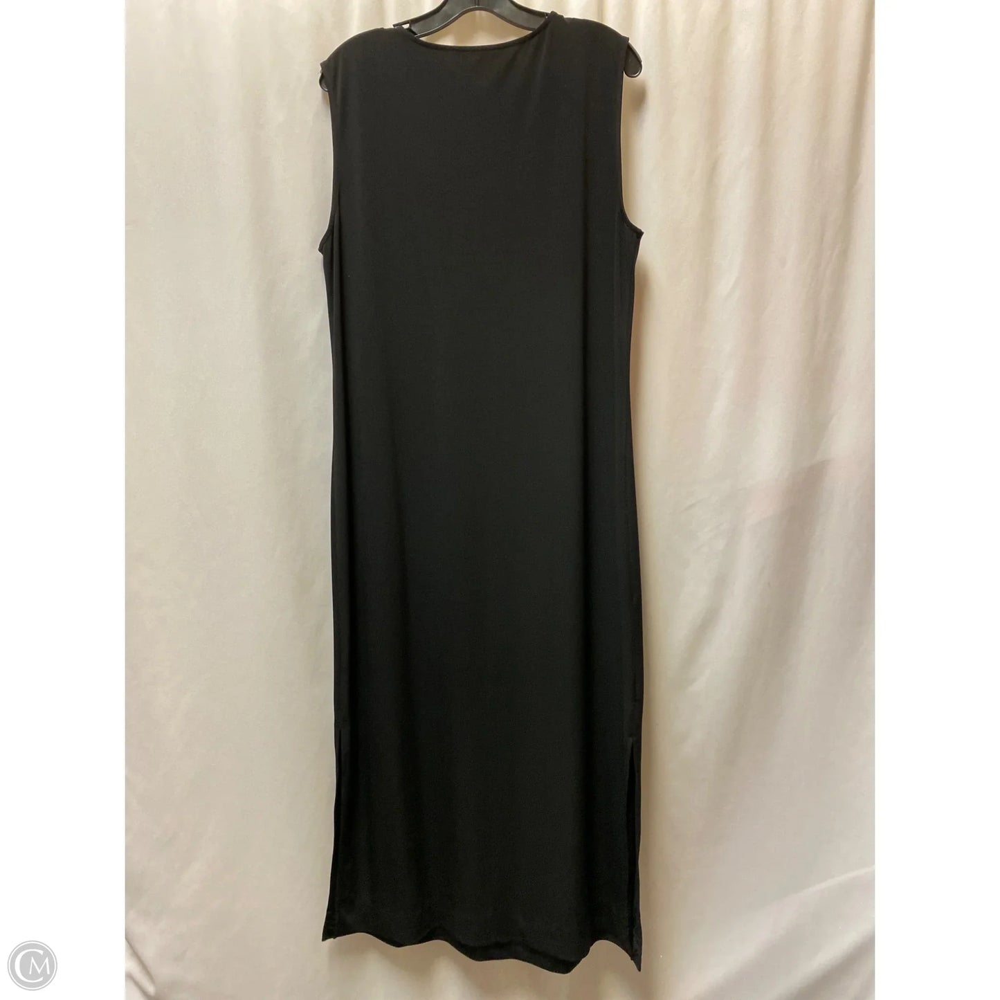Dress Casual Maxi By Chicos In Black, Size: L