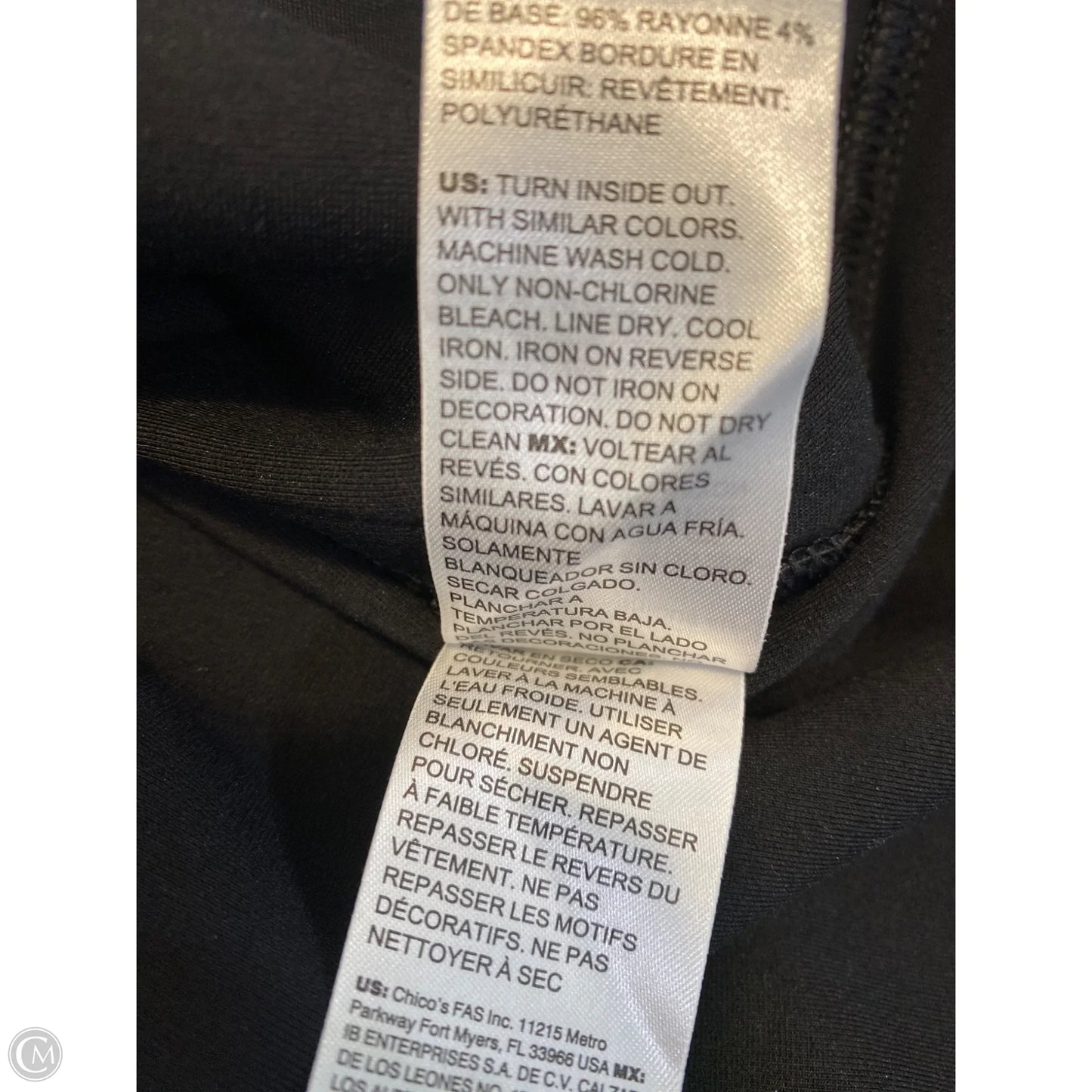 Top Long Sleeve By Chicos In Black, Size: L