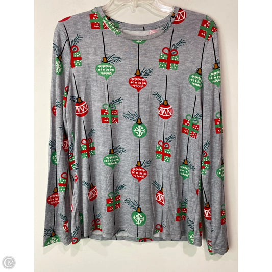 Top Long Sleeve By Clothes Mentor In Grey, Size: M