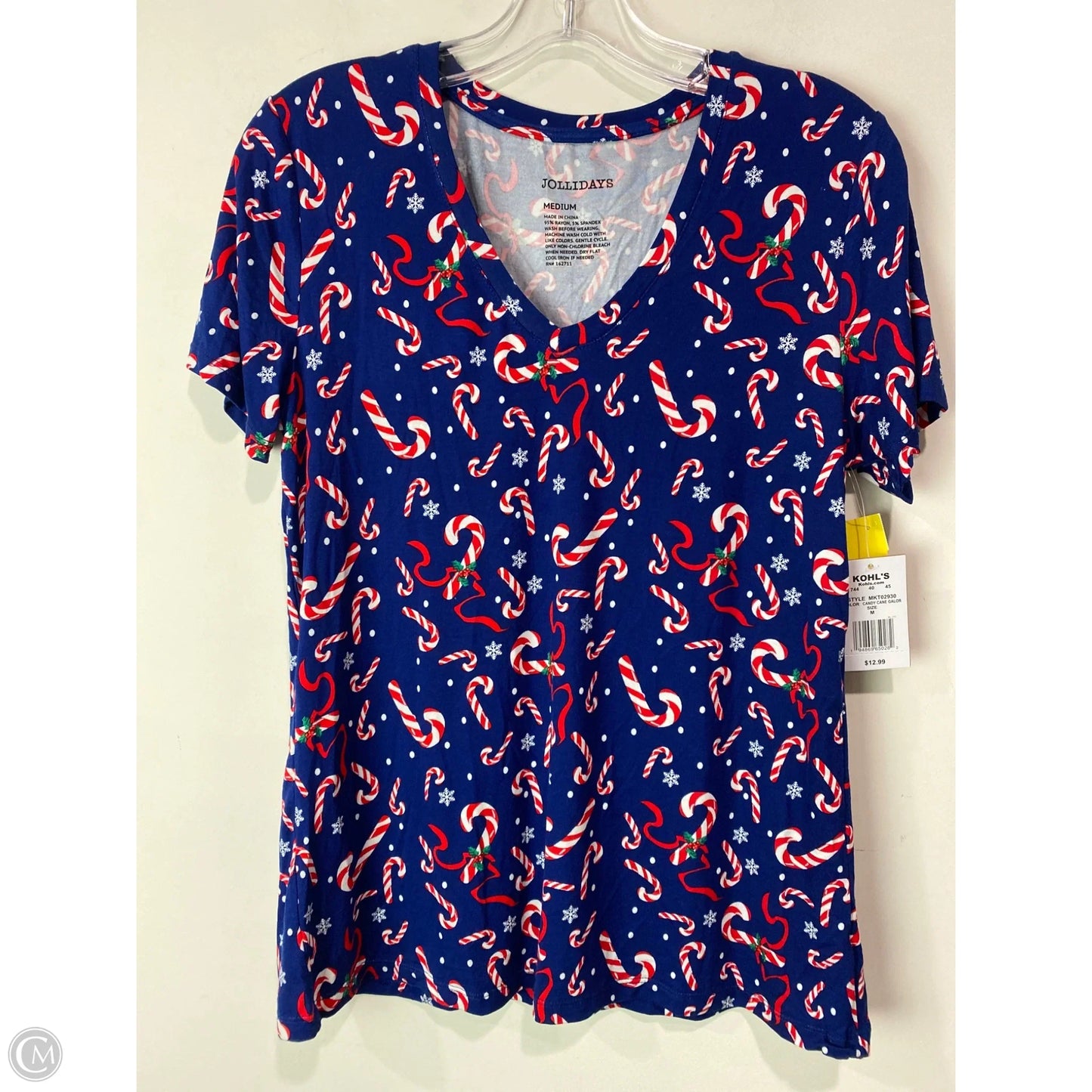 Top Short Sleeve By Clothes Mentor In Blue, Size: M