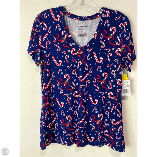 Top Short Sleeve By Clothes Mentor In Blue, Size: M