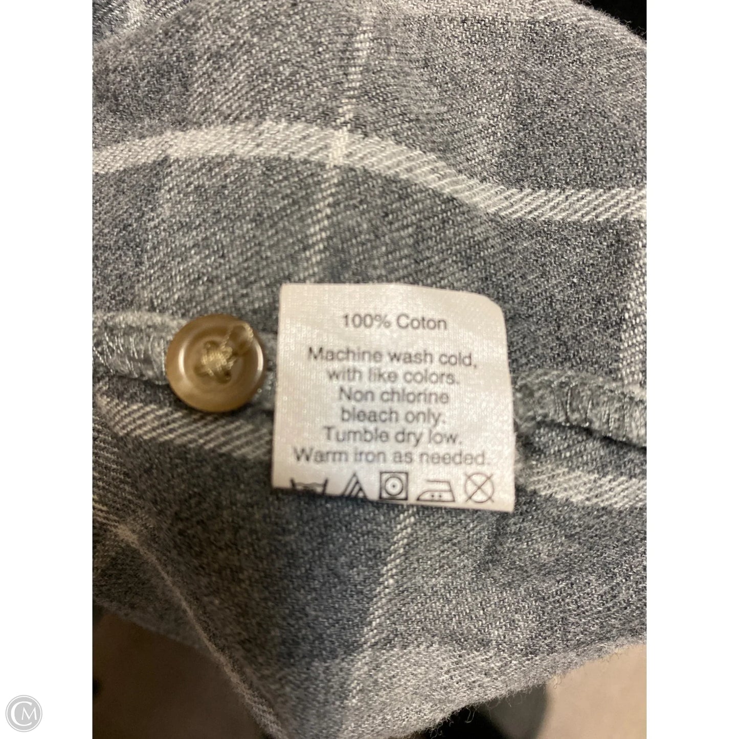 Top Long Sleeve By Madewell In Grey, Size: Xs