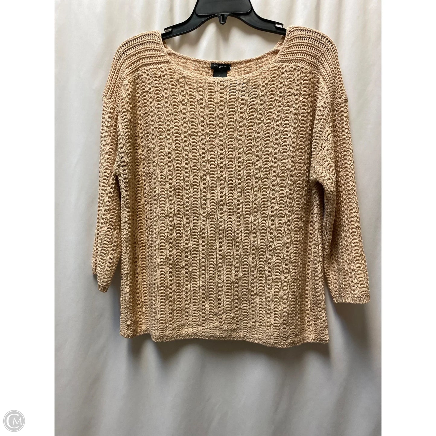 Sweater By Ann Taylor In Peach, Size: L