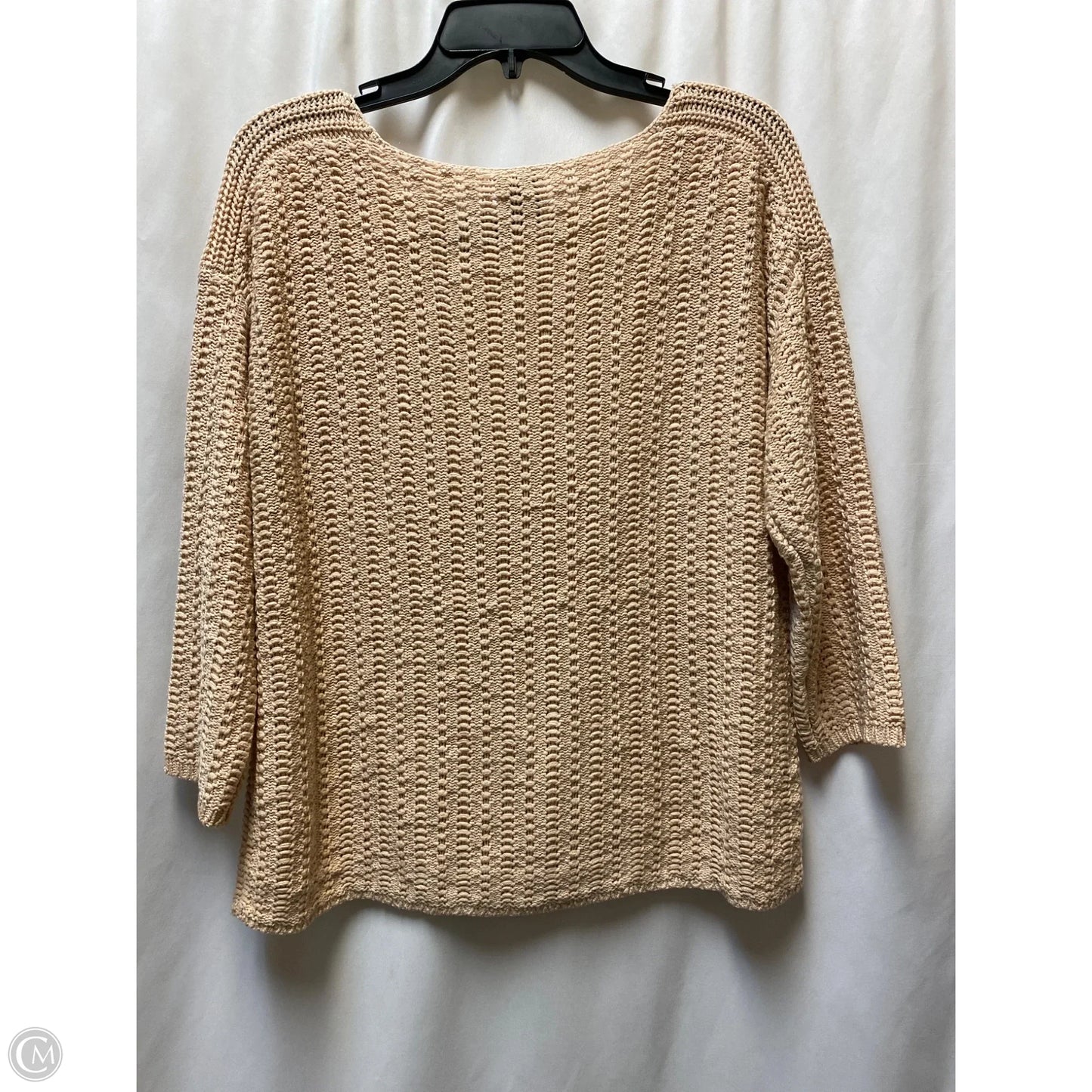 Sweater By Ann Taylor In Peach, Size: L