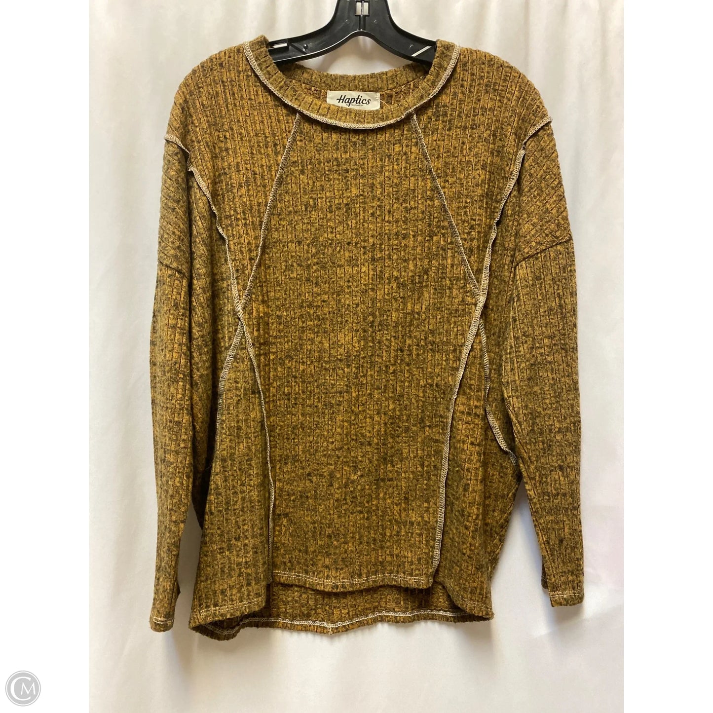 Top Long Sleeve By Haptics In Orange, Size: M