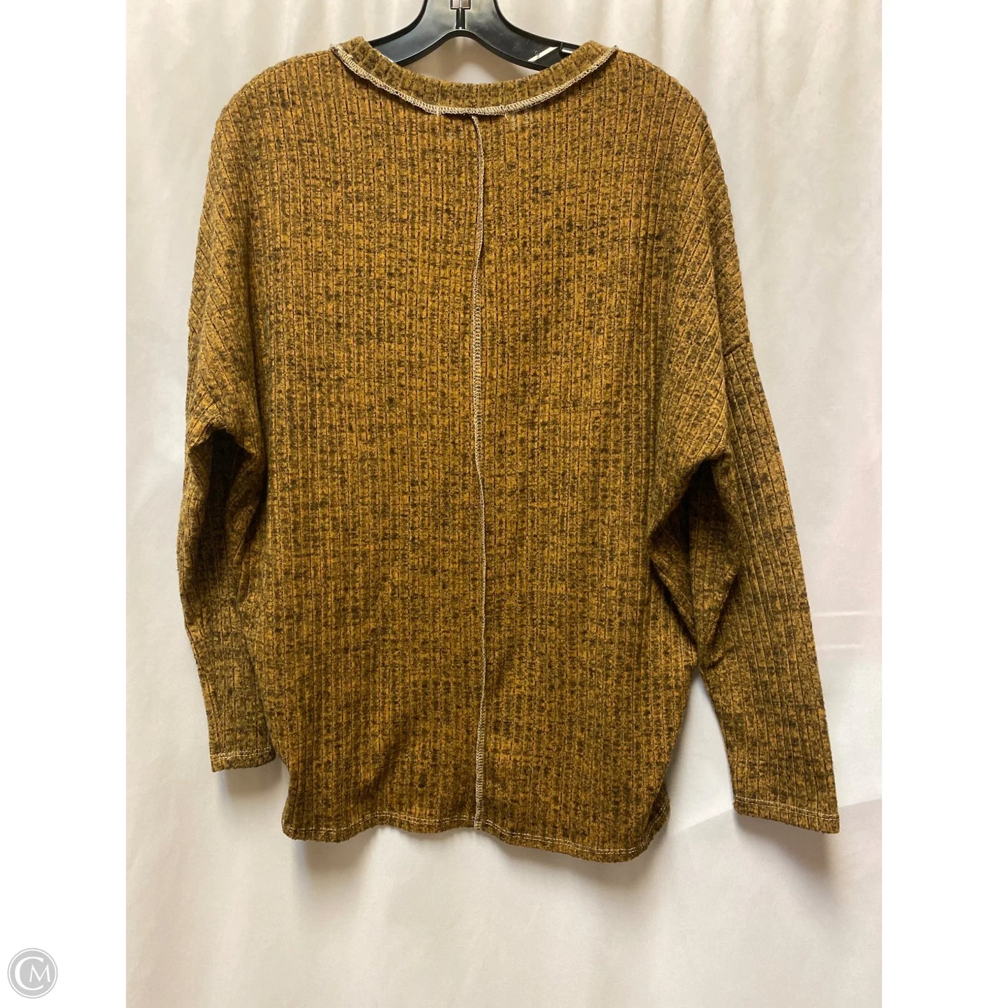 Top Long Sleeve By Haptics In Orange, Size: M