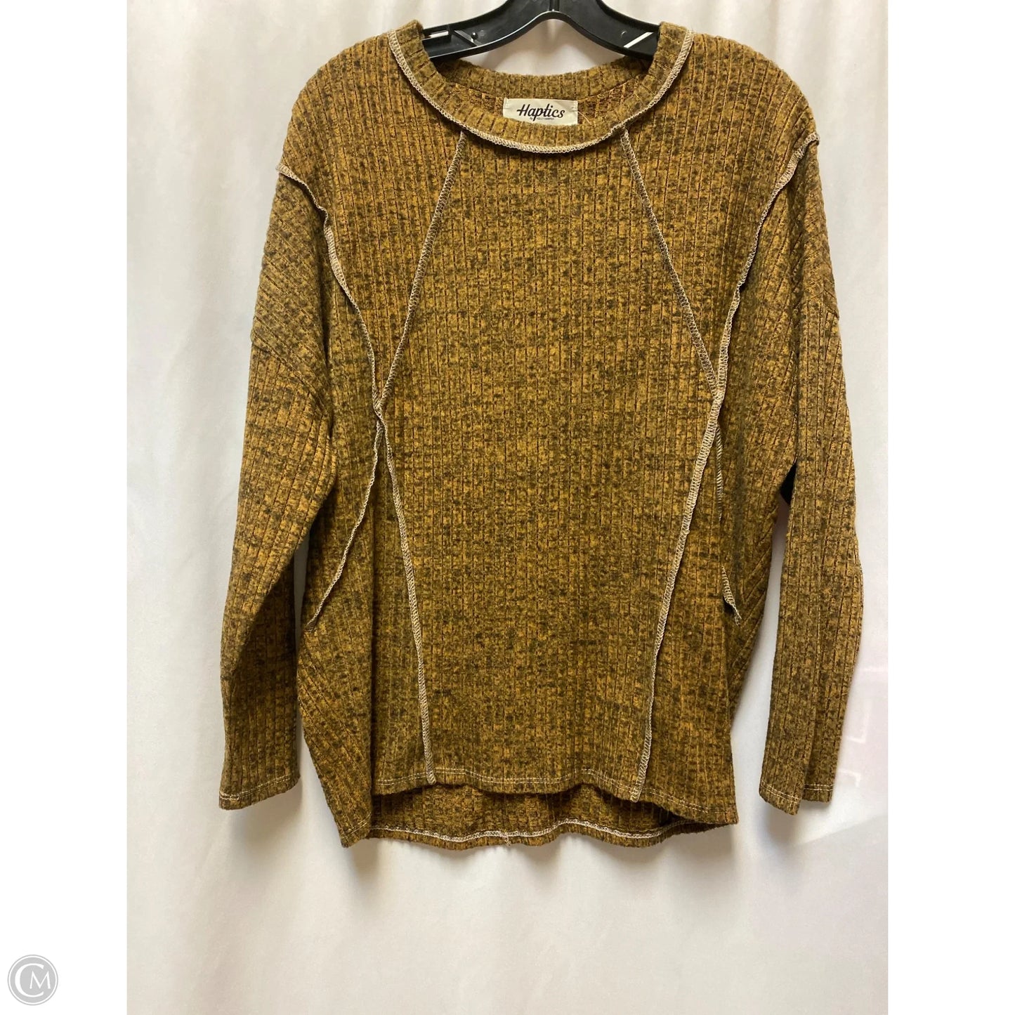 Top Long Sleeve By Haptics In Orange, Size: M