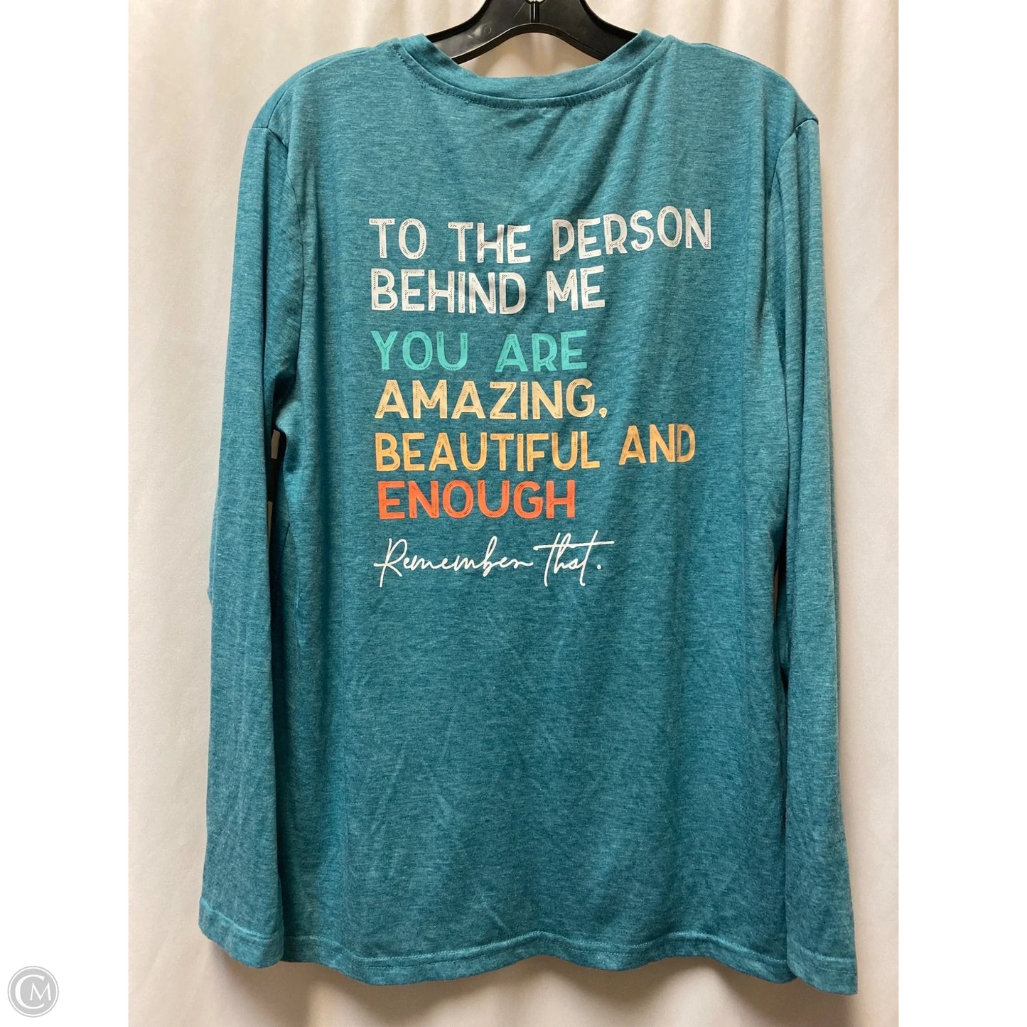 Top Long Sleeve By Clothes Mentor In Teal, Size: L