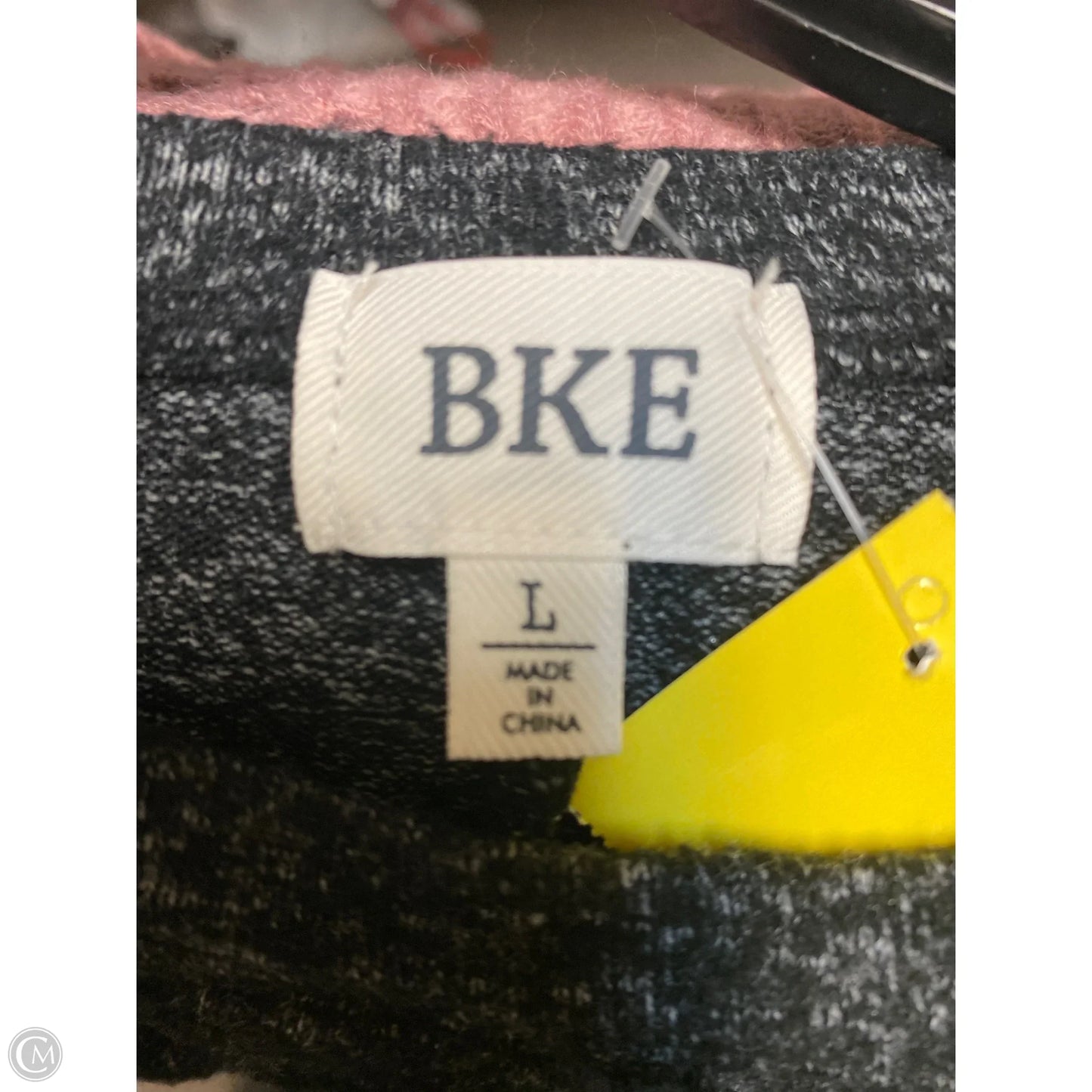 Top Long Sleeve By Bke In Black, Size: L