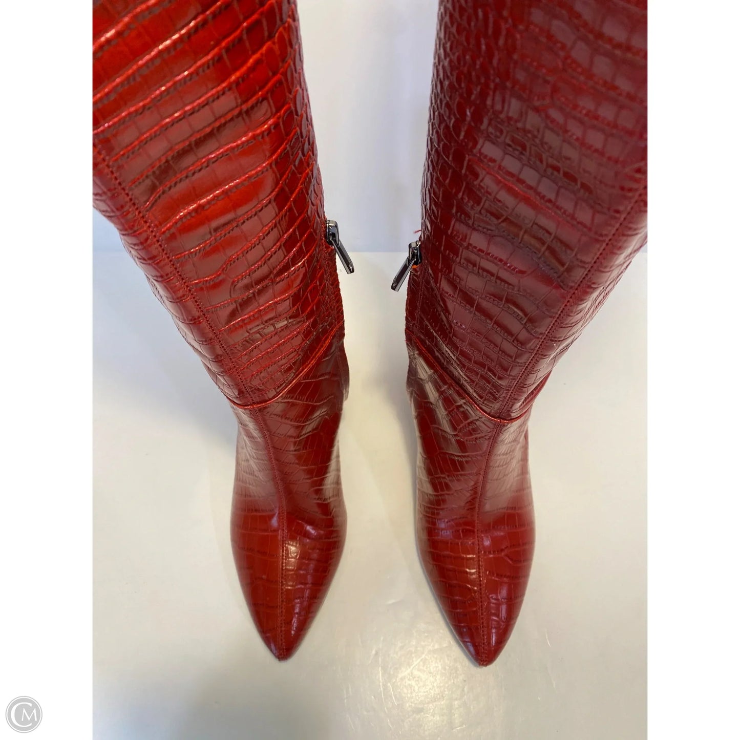 Boots Knee Heels By Sam Edelman In Red, Size: 8.5