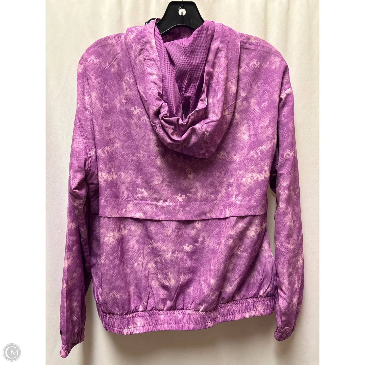 Athletic Jacket By Reebok In Purple, Size: S