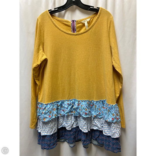Top Long Sleeve By Matilda Jane In Orange, Size: Xl