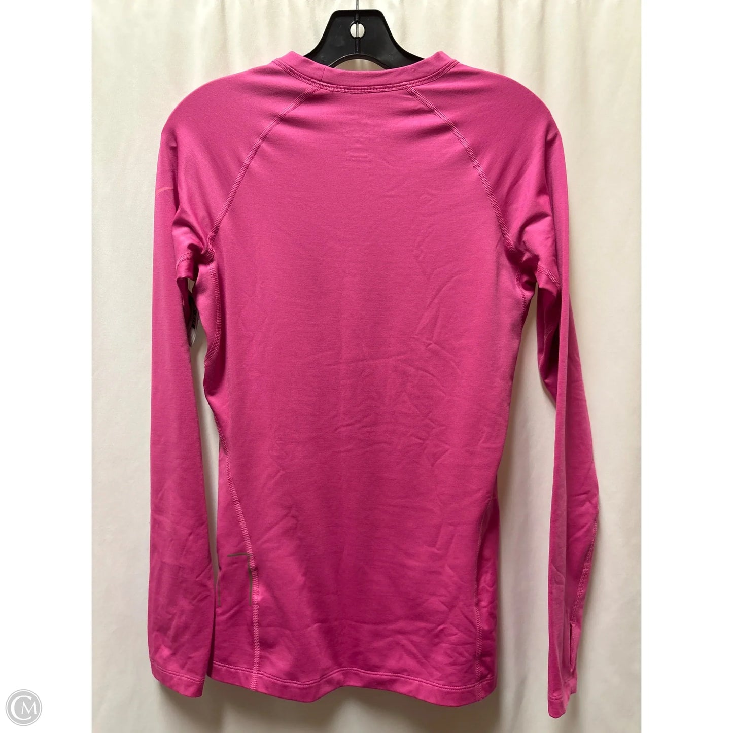 Athletic Top Long Sleeve Crewneck By Nike In Pink, Size: M