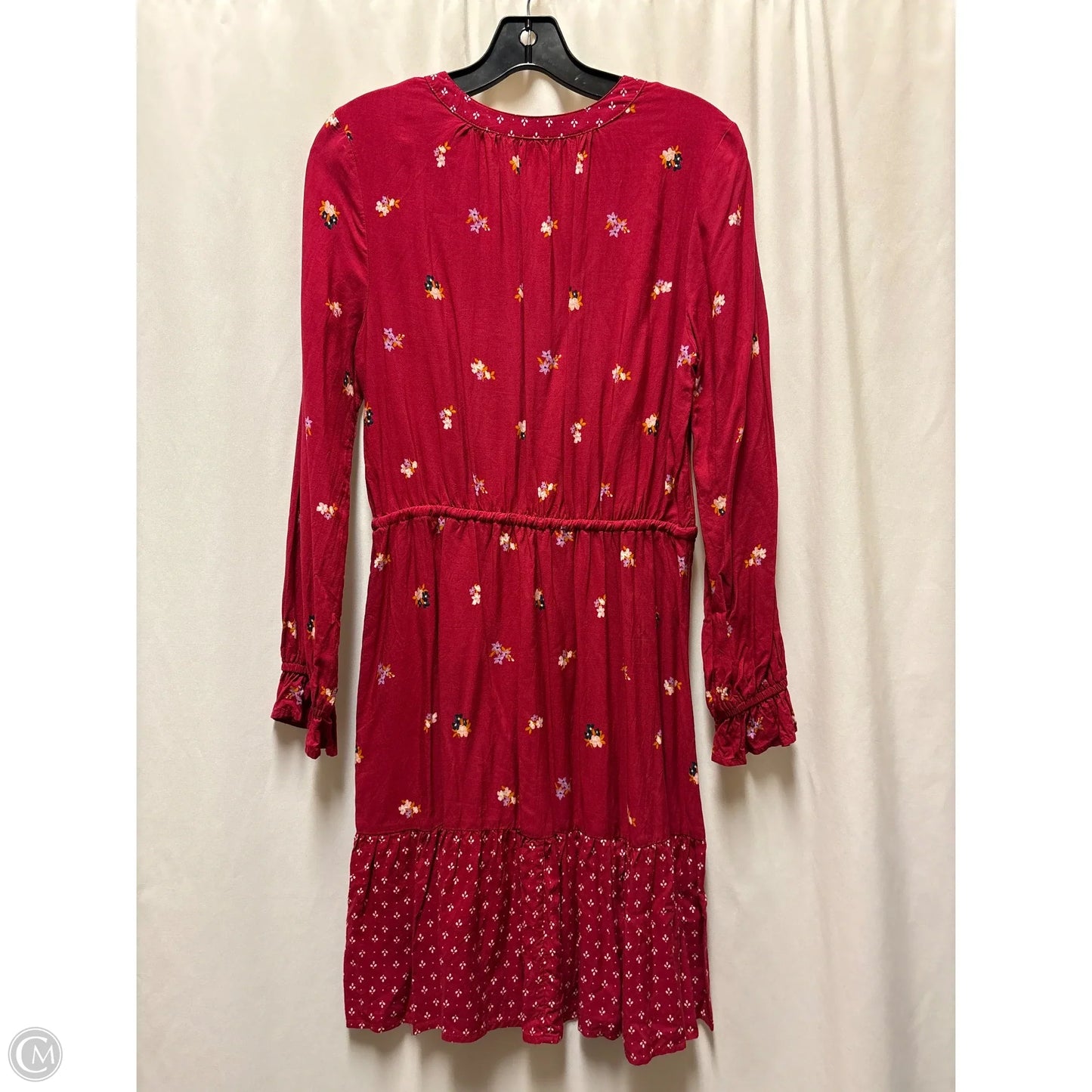 Dress Casual Midi By Old Navy In Maroon, Size: S
