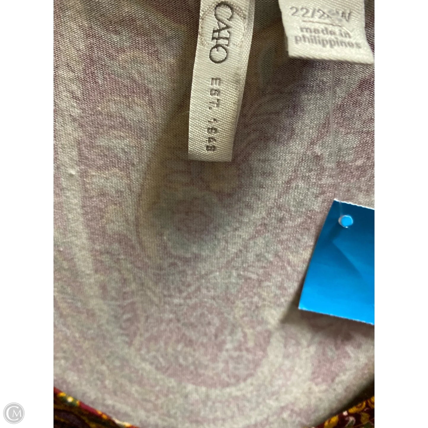 Top Long Sleeve By Cato In Purple, Size: 3x