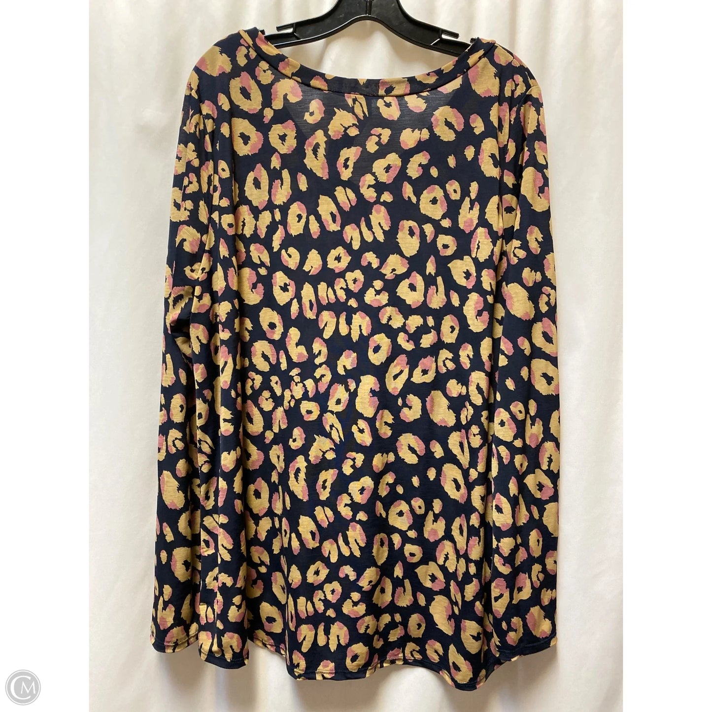 Top Long Sleeve By Sew In Love In Blue, Size: 3x