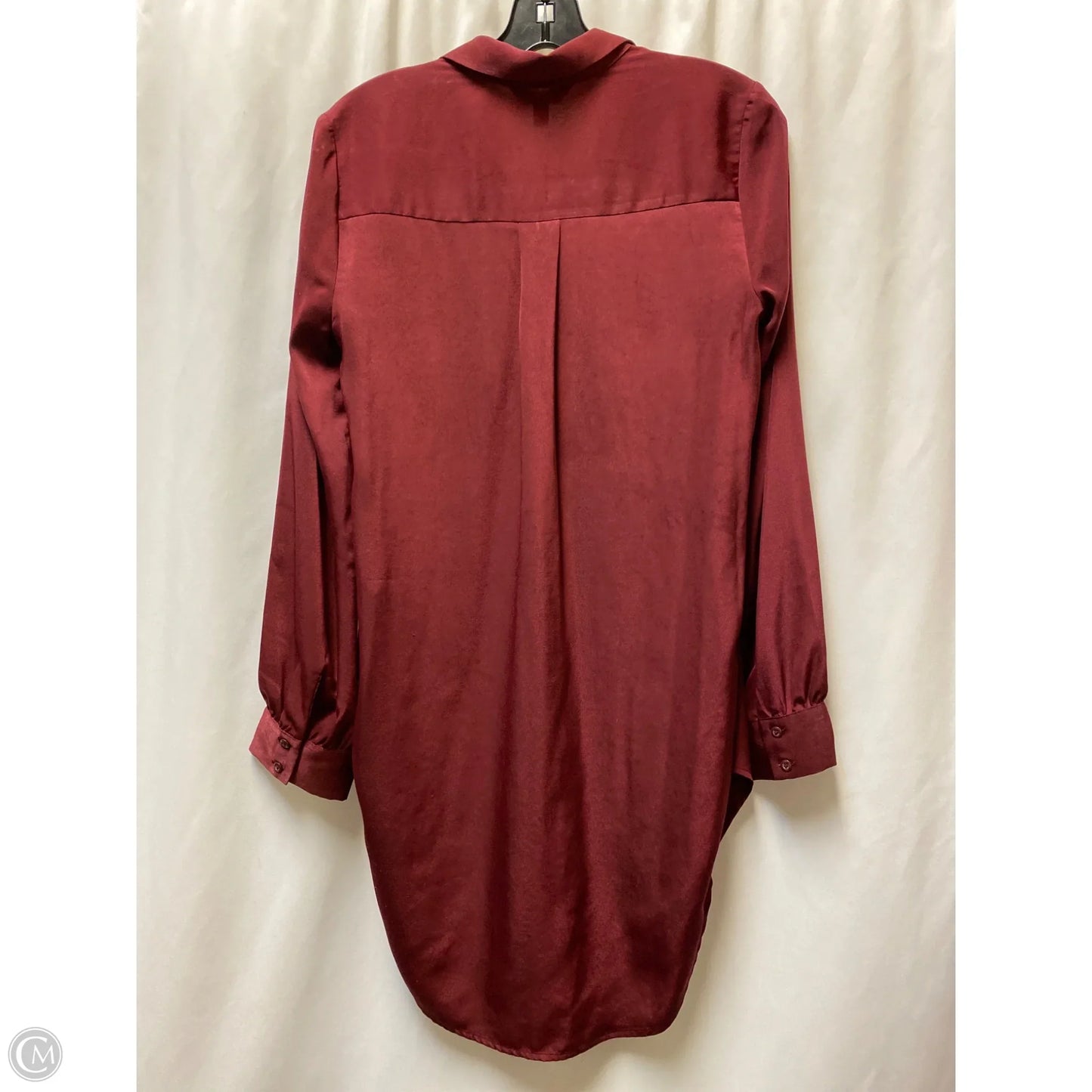 Top Long Sleeve By Express In Maroon, Size: S