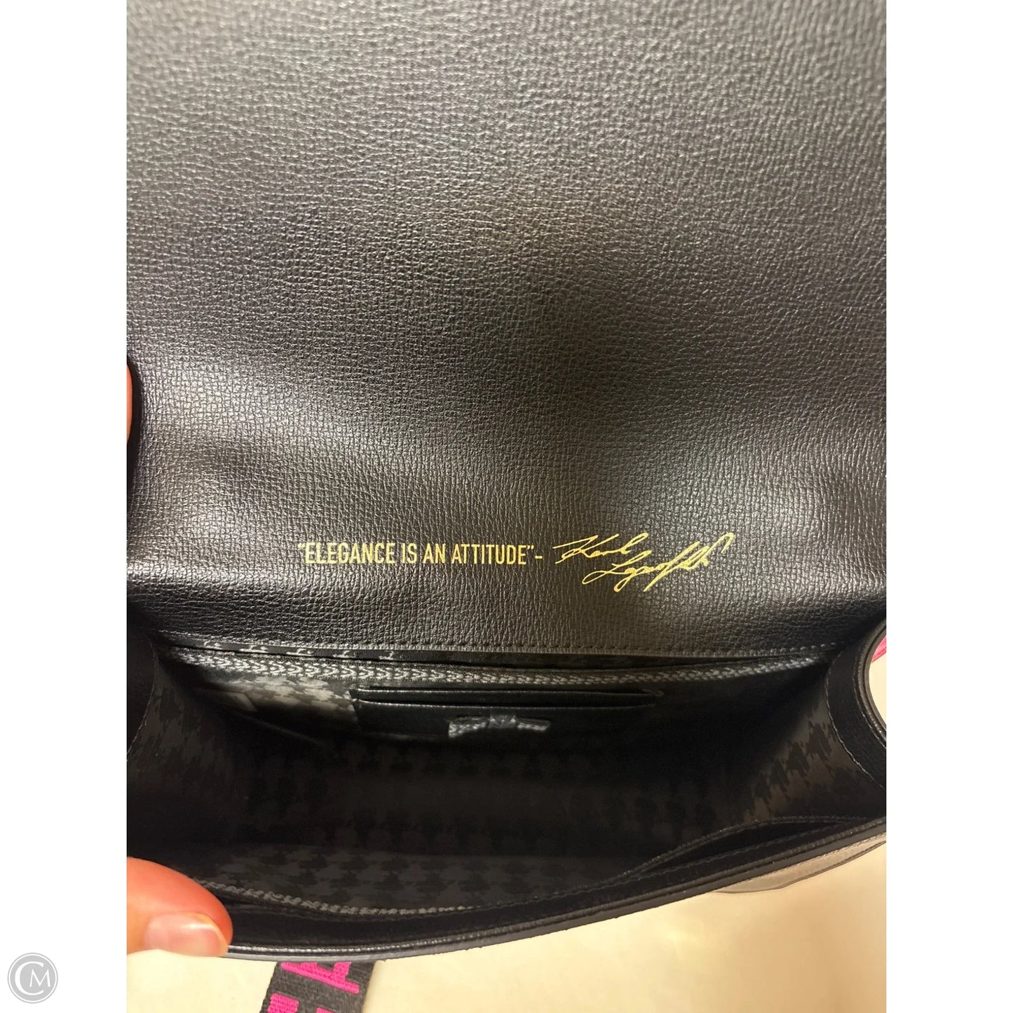 Crossbody Designer By Karl Lagerfeld, Size: Medium