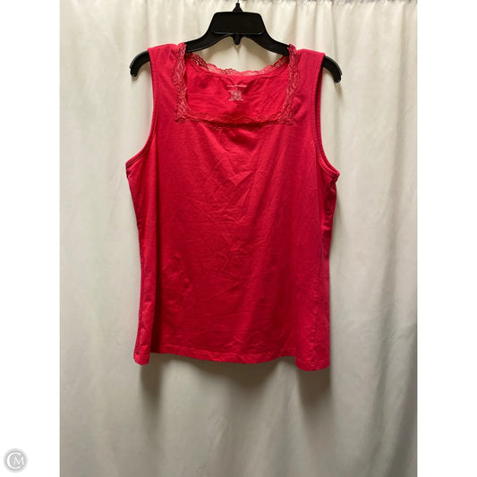Tank Top By Christopher And Banks In Pink, Size: L