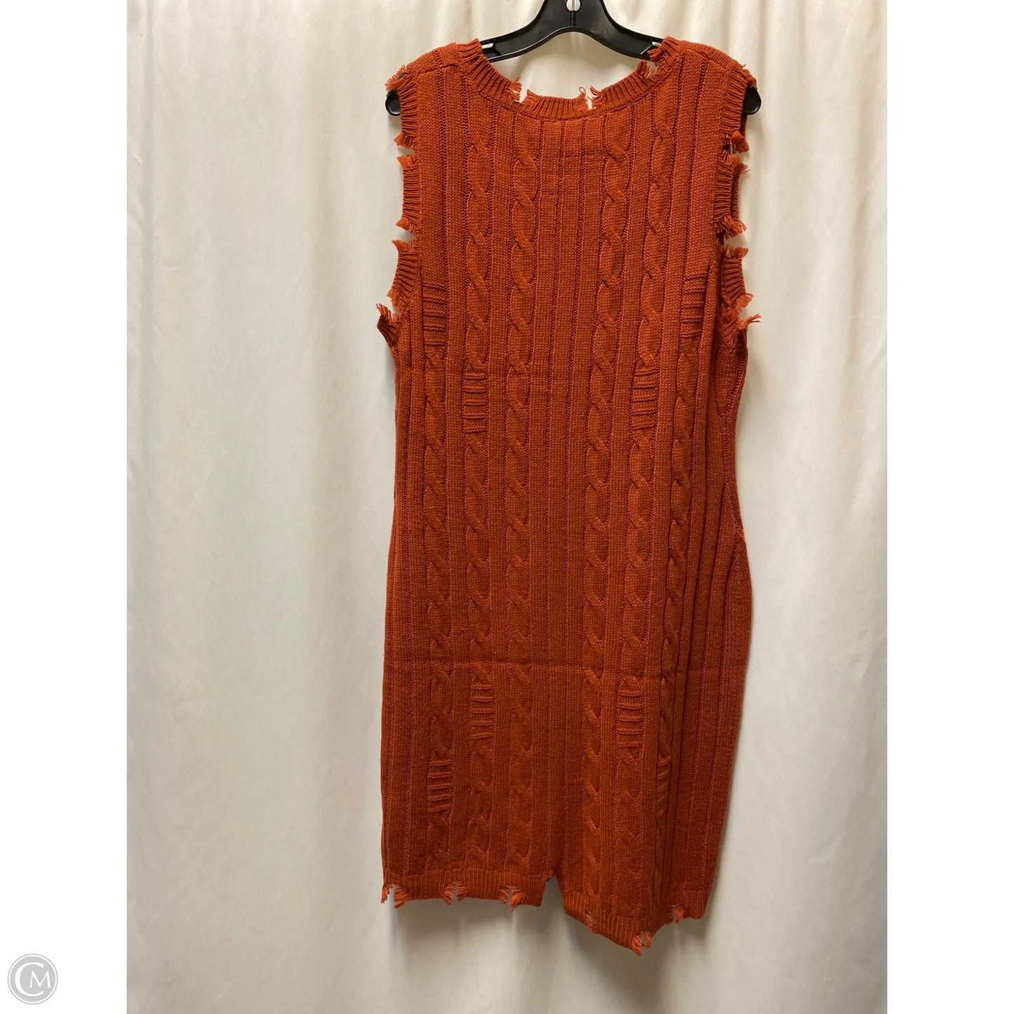 Dress Sweater By Clothes Mentor In Copper, Size: 3x