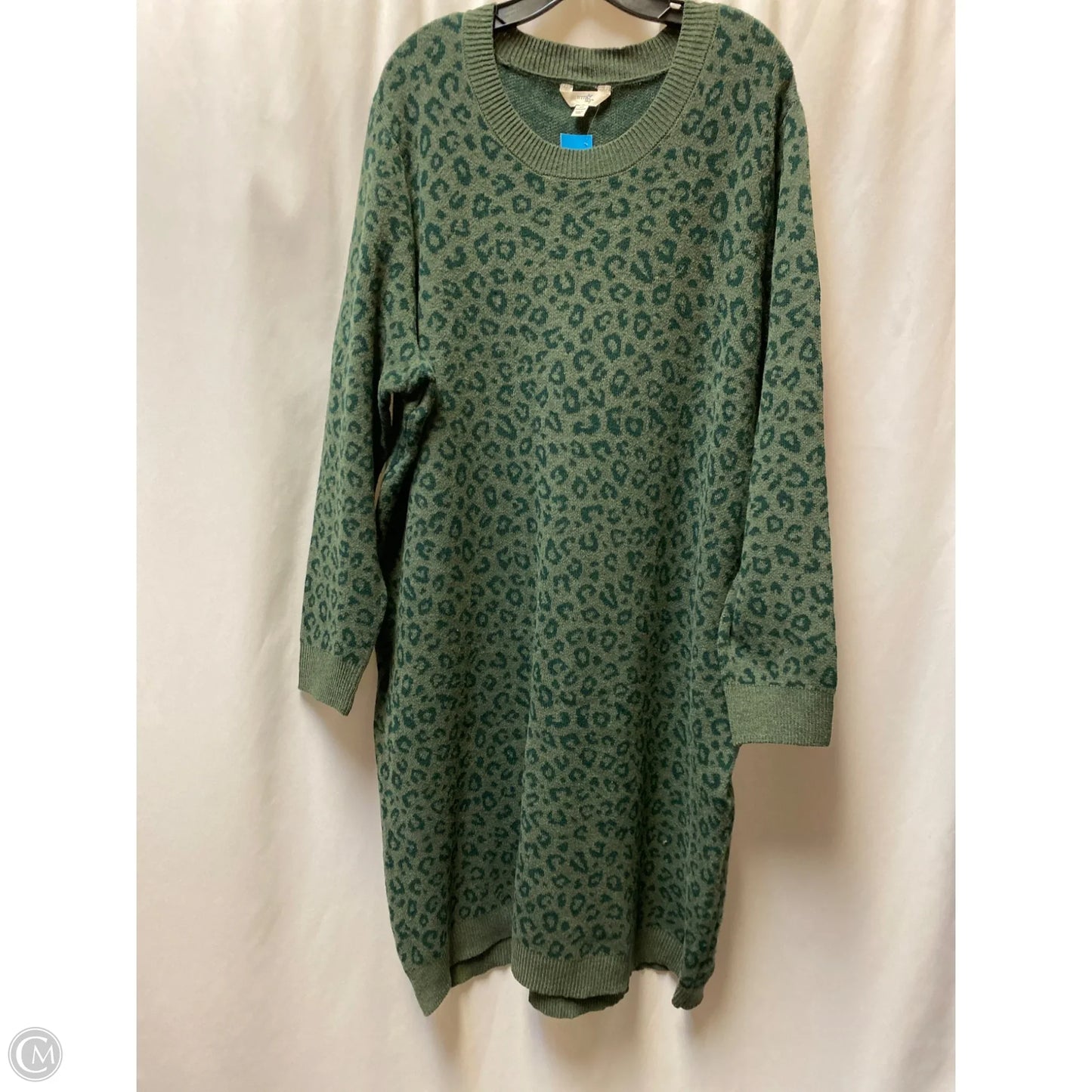 Dress Sweater By Terra & Sky In Green, Size: 2x