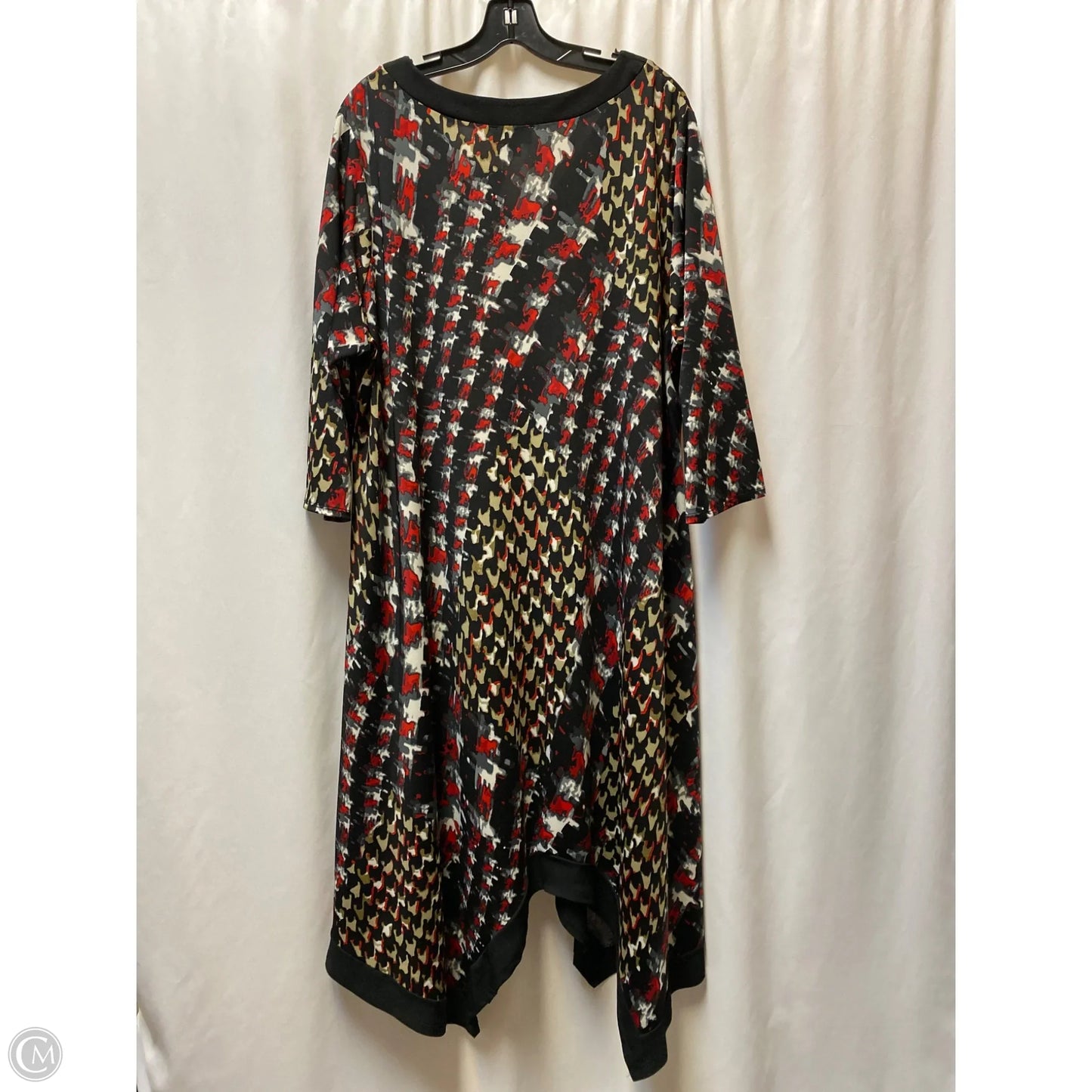 Dress Casual Maxi By Avenue In Black & Red, Size: 4x